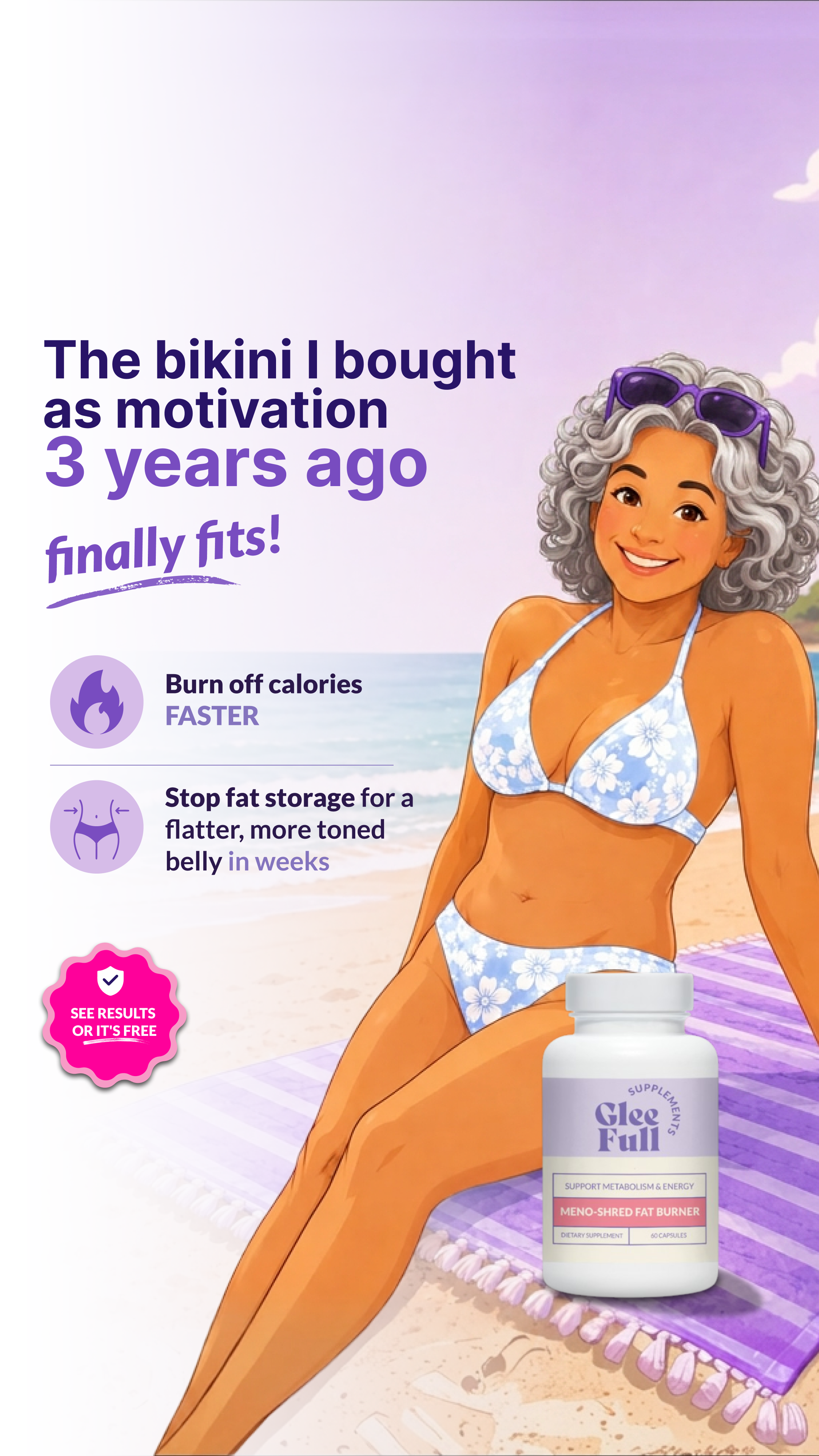 GleeFull Facebook ad