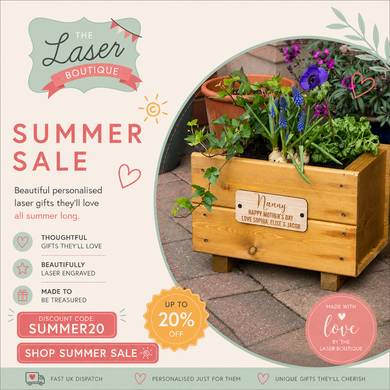 The Laser Boutique Facebook ad