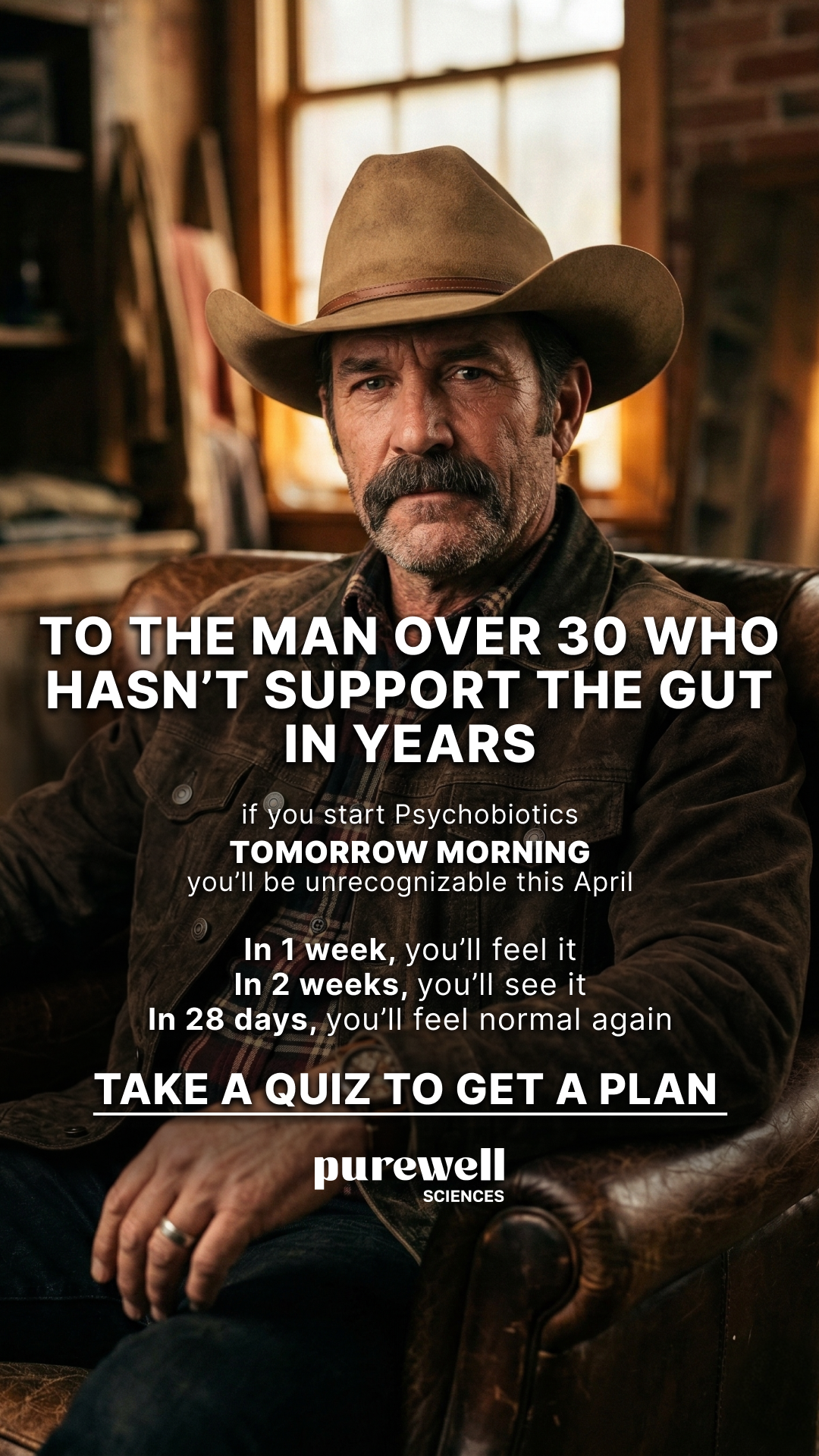 Purewell Facebook ad: Say Goodbye to Discomfort