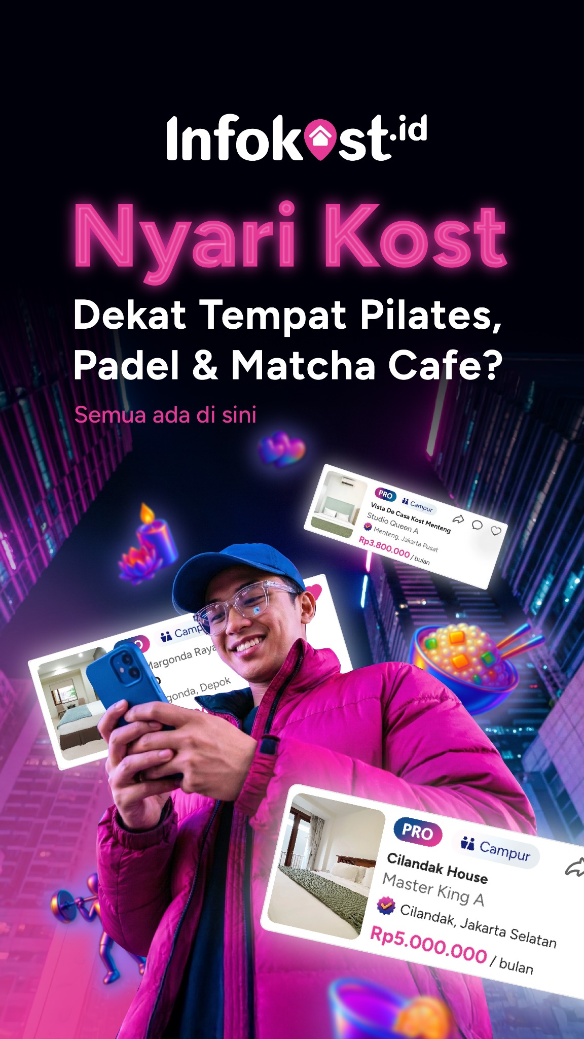 infokost.id Facebook ad from Mar 12, 2026