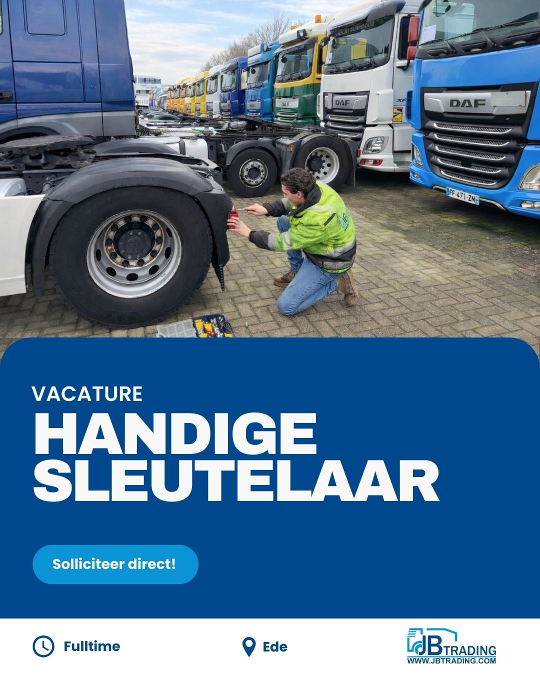 JB Trading b.v Used trucks and trailers Facebook ad: Immer 900 gebrauchte LKWs und Anhänger auf Vorrat | JB…