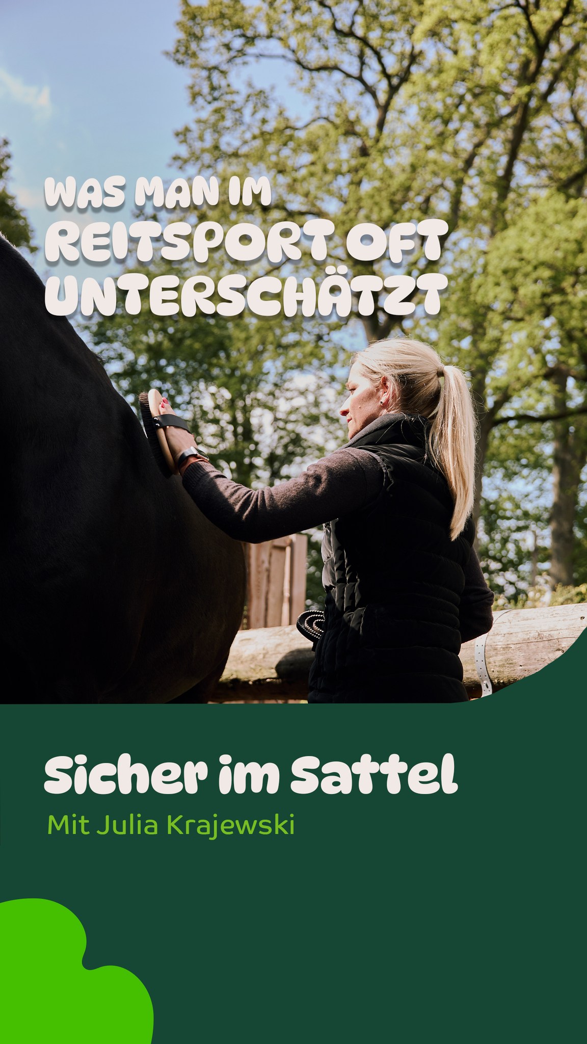 Uelzener Versicherungen Facebook ad: An die Reiter:innen: Was habt ihr unterschätzt damals…