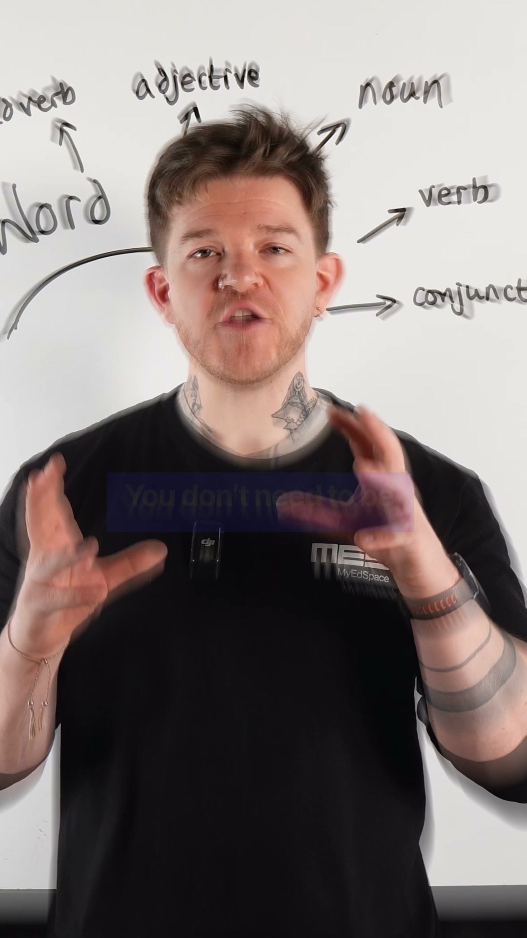 MyEdSpace Facebook ad: Live Lessons. Real Progress. Real English