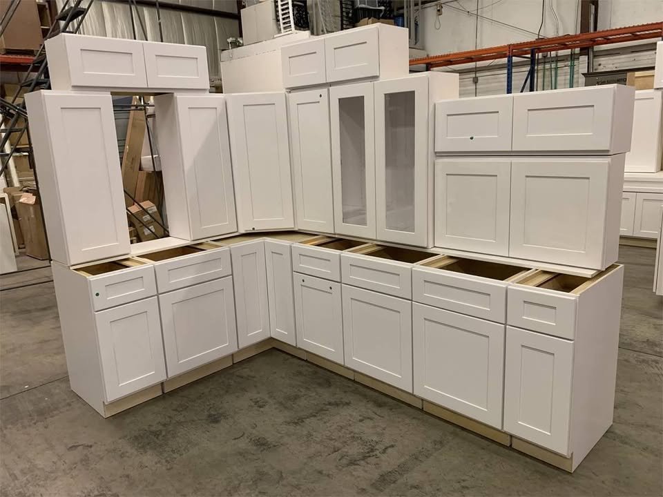 Muamer Misut Facebook ad: New White Shaker Kitchen Base Wall Island Garage Pantry…