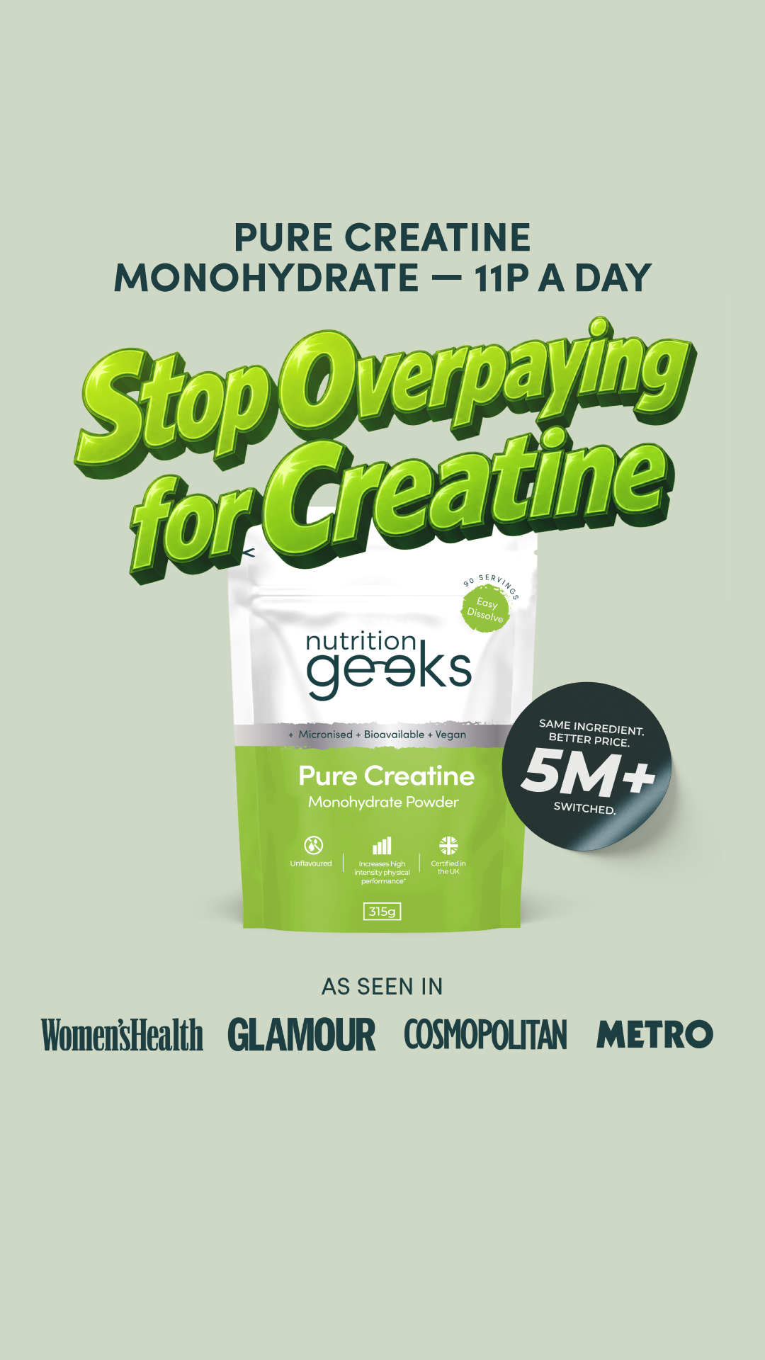Nutrition Geeks Facebook ad