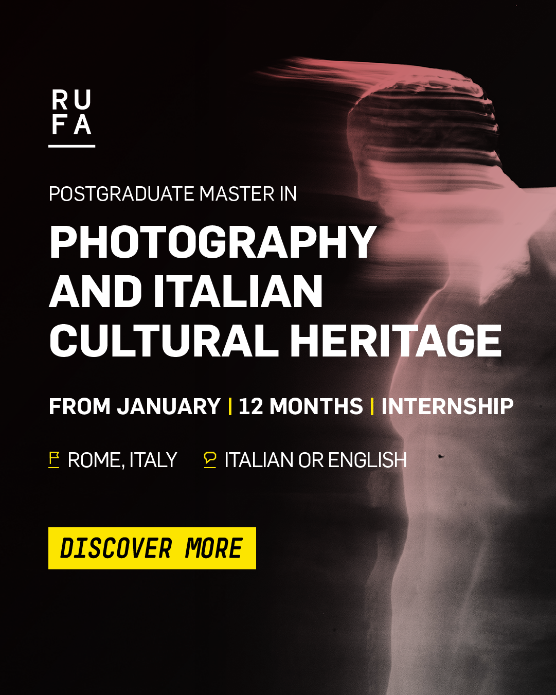 RUFA - Rome University of Fine Arts Facebook ad from Jul 15, 2026