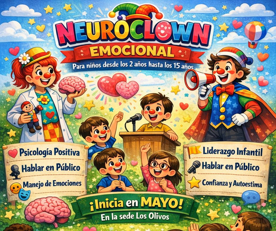 Vista Artística Facebook ad: ¡Llega NEUROCLOWN EMOCIONAL para niños!