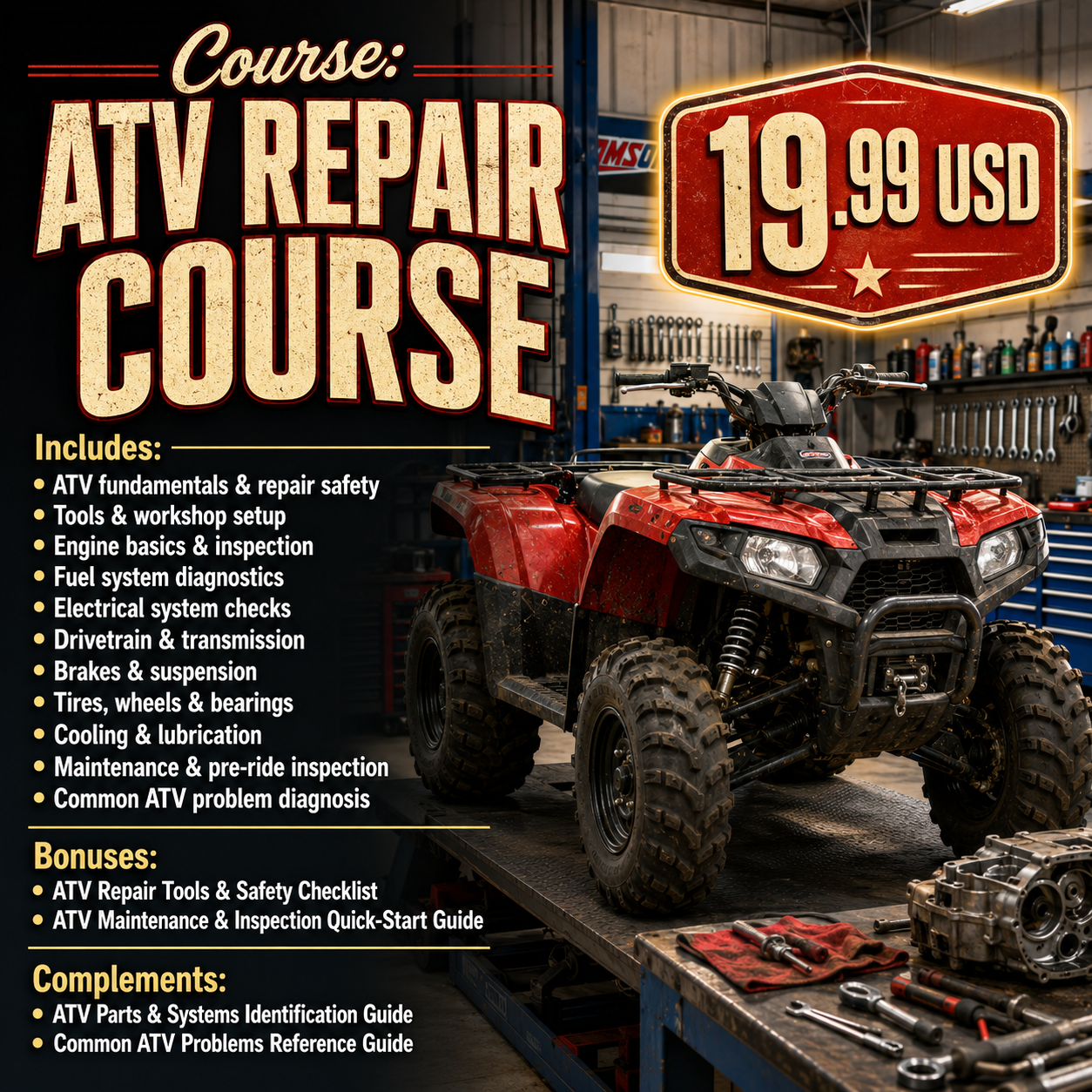 Ebooks Planet Facebook ad: Course Access, 19.99 USD (Lifetime Access)