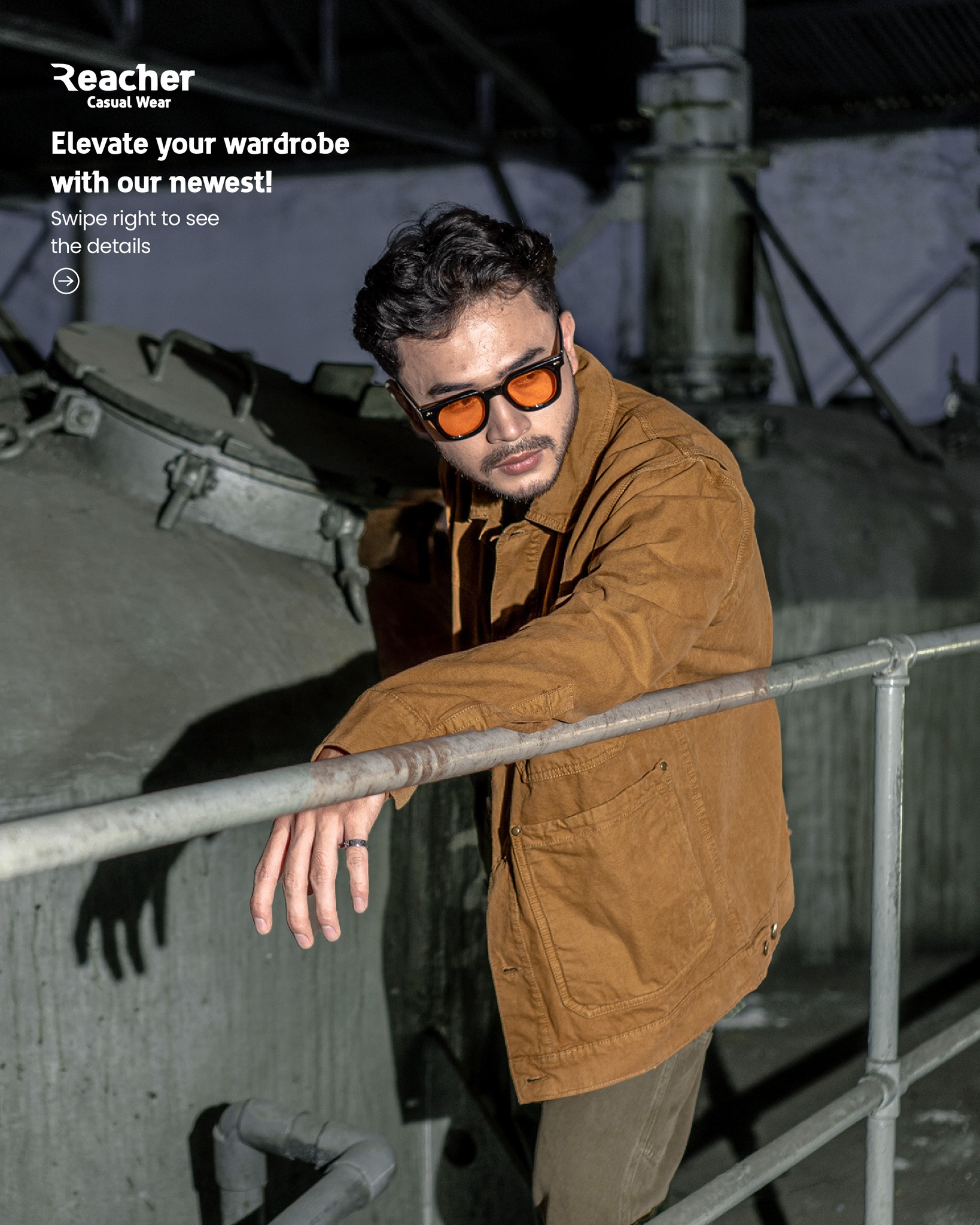Reacher Facebook ad: Our newest is ready to elevate your wardrobe!