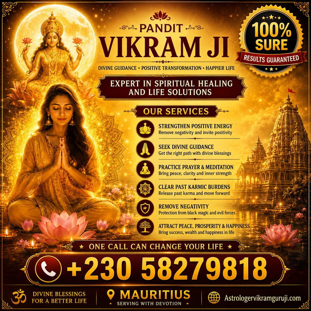astrologer vikram ji Facebook ad: BEST ASTROLOGER IN MAURITIUS ISLANDS