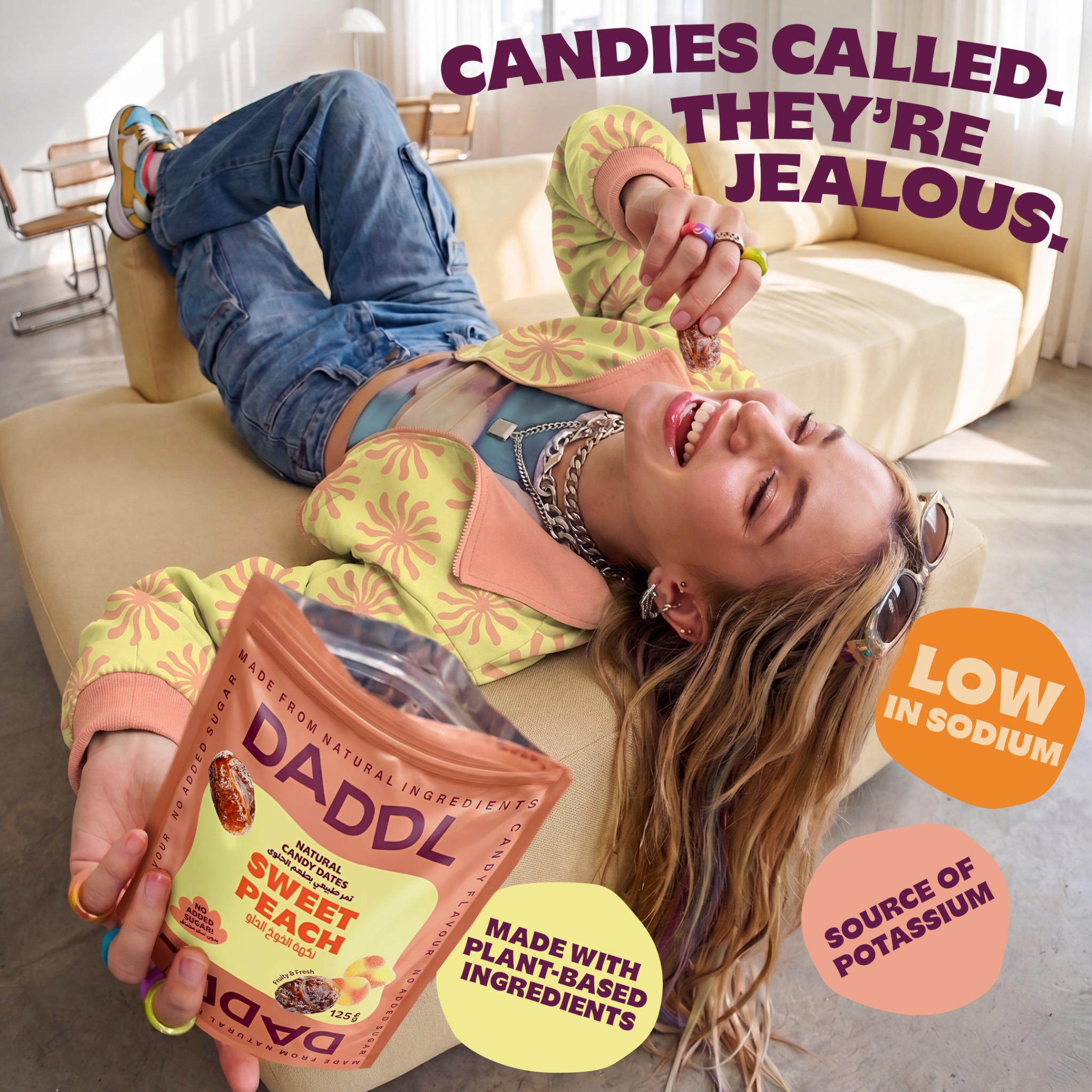 DADDL Facebook ad: Sour Watermelon Date Candy 125g | No Added Sugar | Daddl