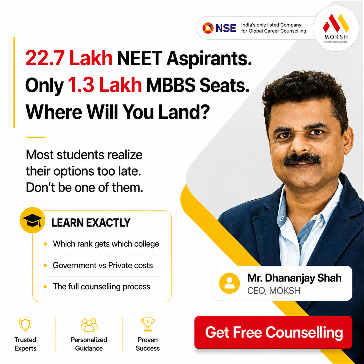MOKSH Career Planner Facebook ad