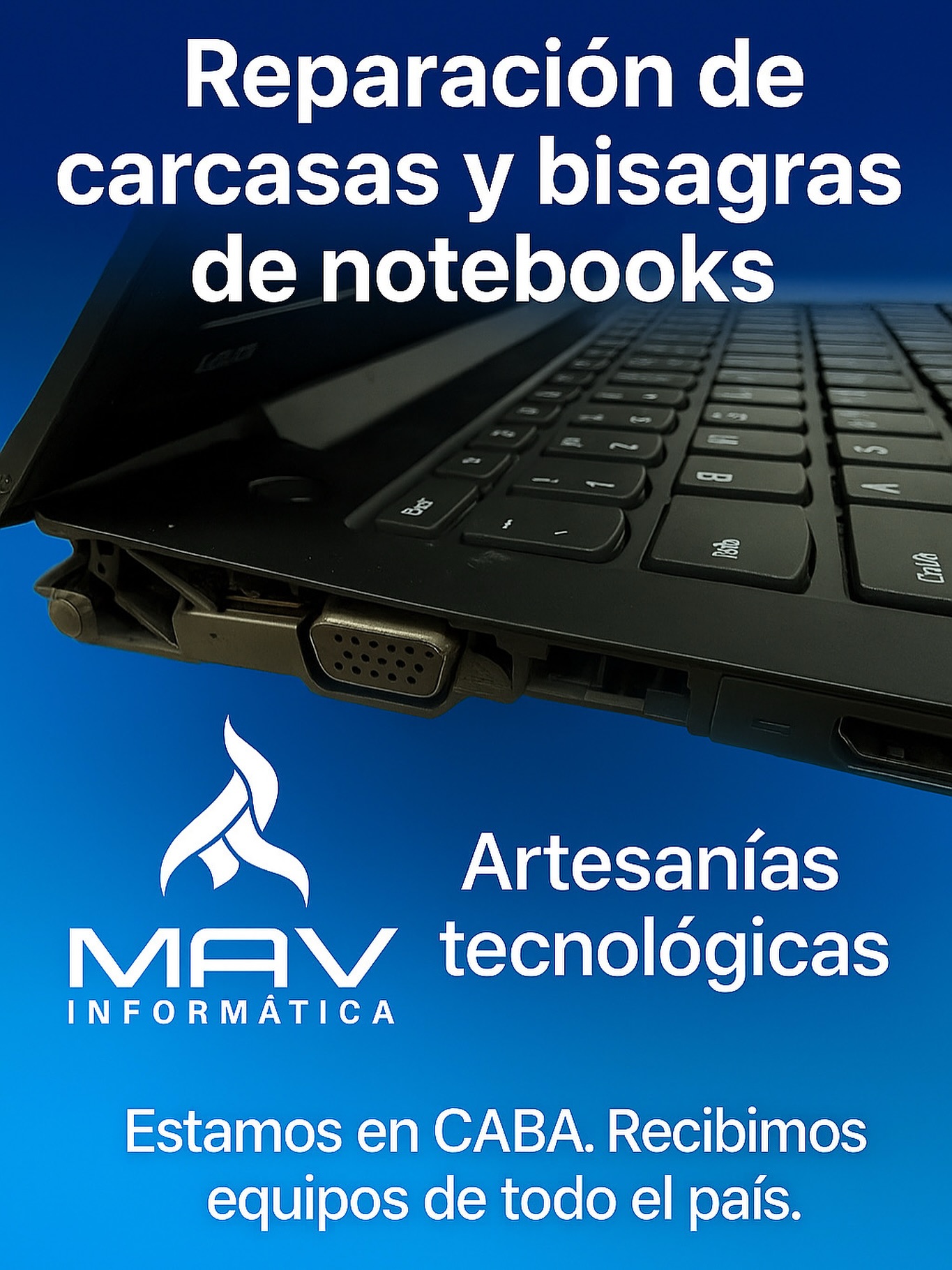 MAV Informática Facebook ad: al servicio de tu equipo