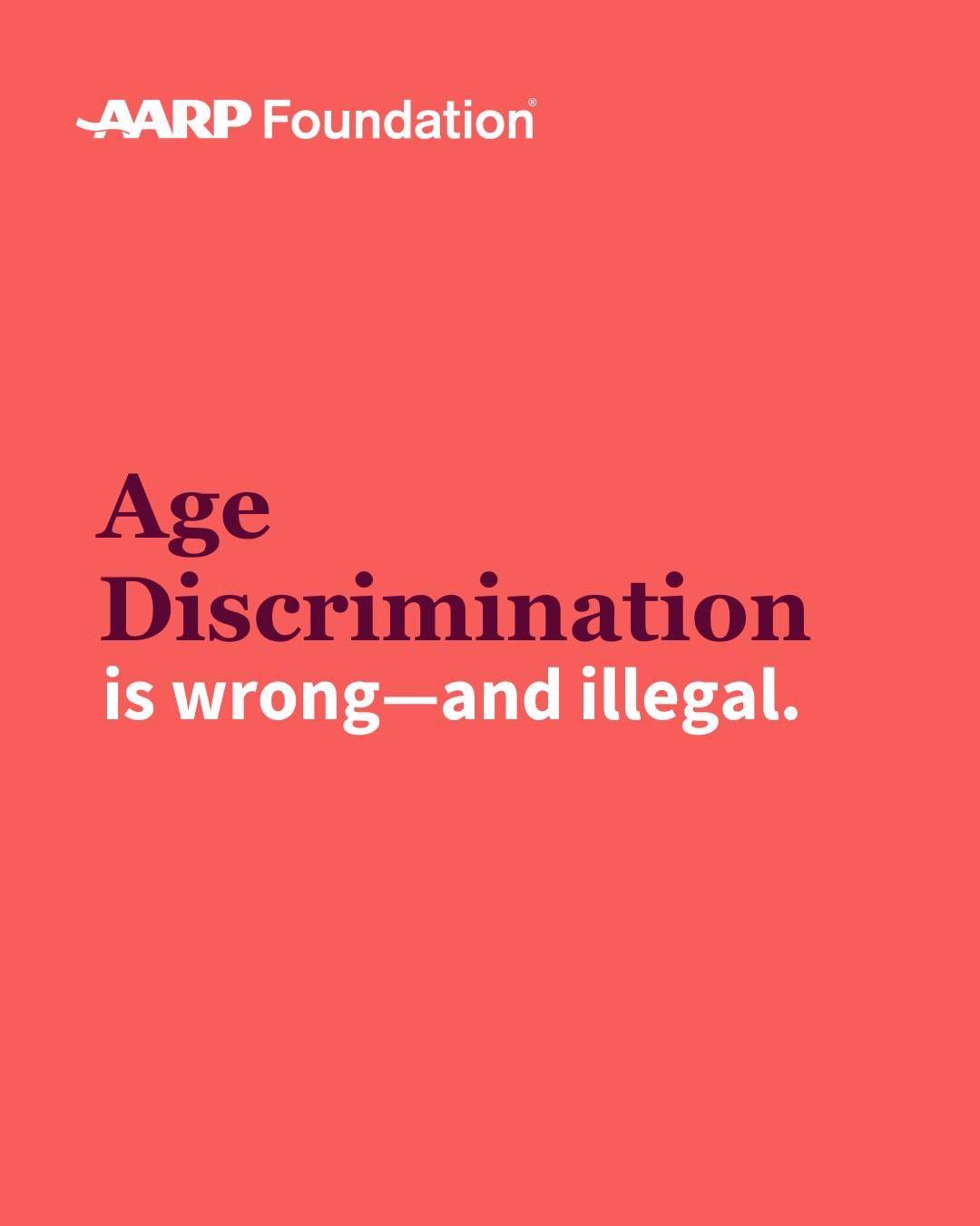 AARP Foundation Facebook ad
