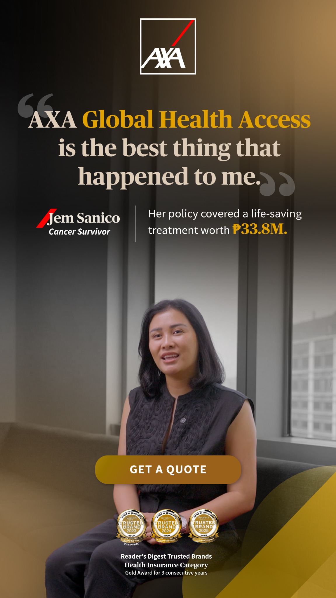 AXA Philippines Facebook ad from Aug 5, 2026