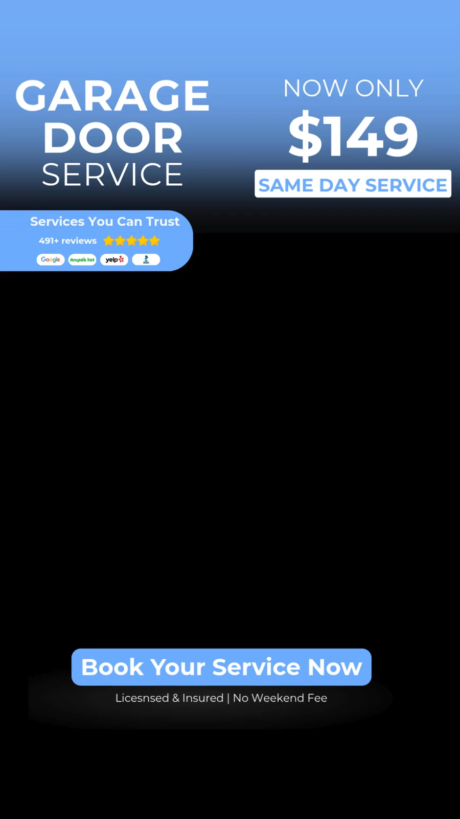 Silverline Garage Doors Facebook ad: Expert Garage Door Inspections