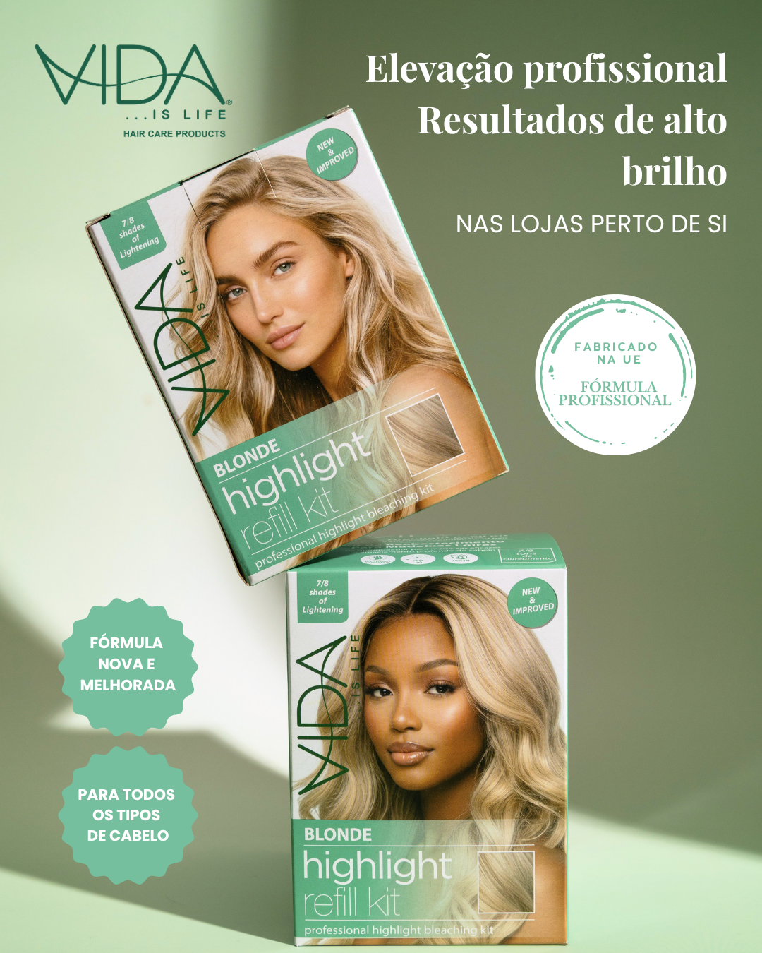 Vida is Life Facebook ad: Aclaramento e Brilho Profissional