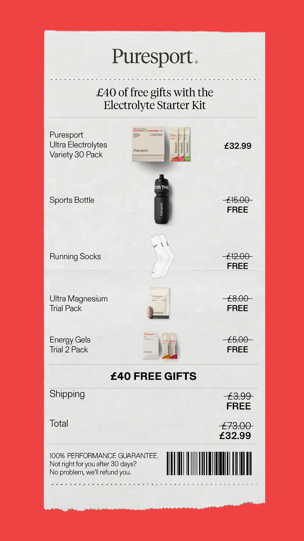 Puresport Facebook ad
