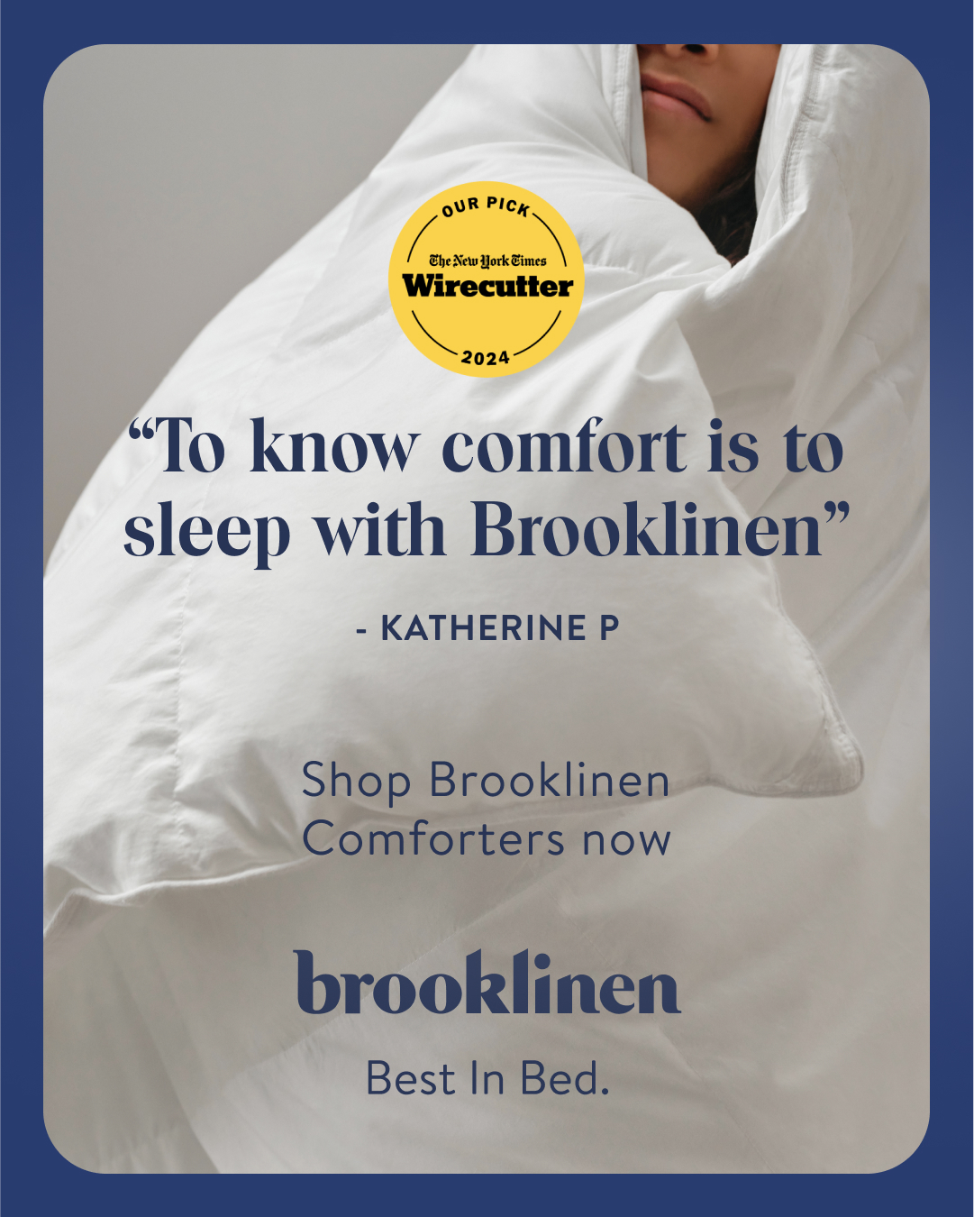 Brooklinen Facebook ad