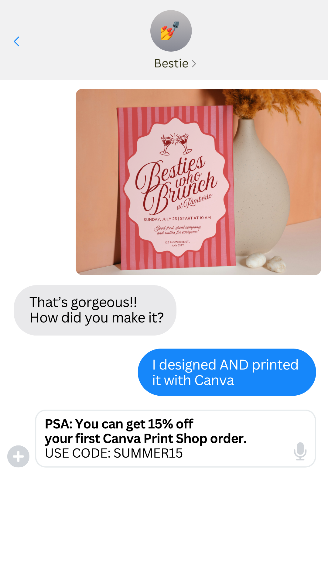 Canva Facebook ad