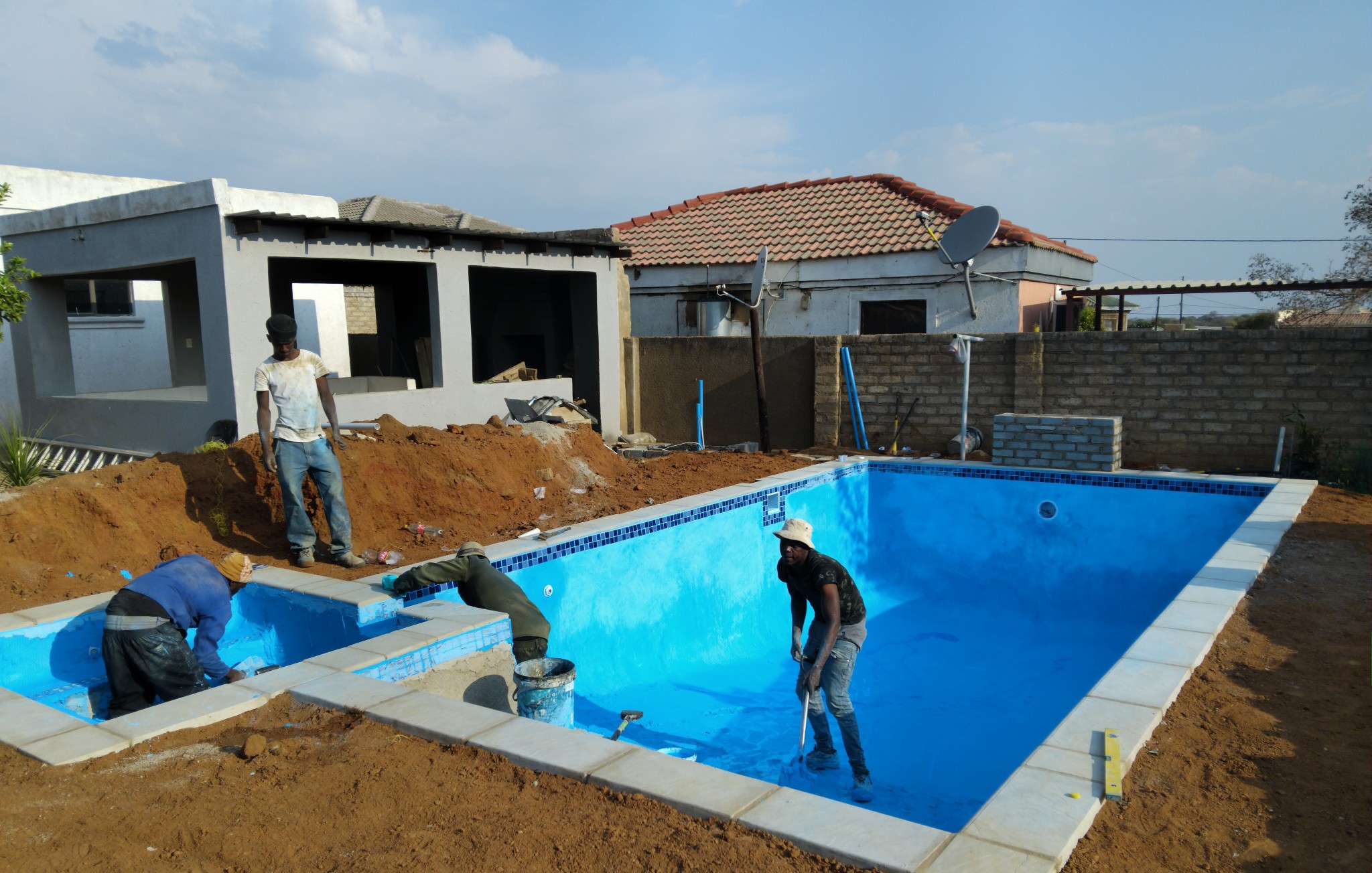 Sky-blue swimming pools S.A Facebook ad: Looking for high and Affordable price Swimming pool…