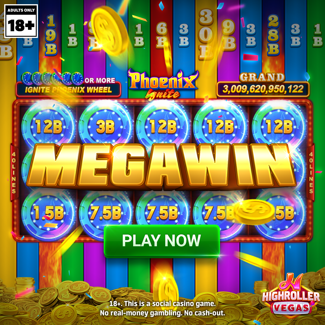 HighRoller Vegas Facebook ad