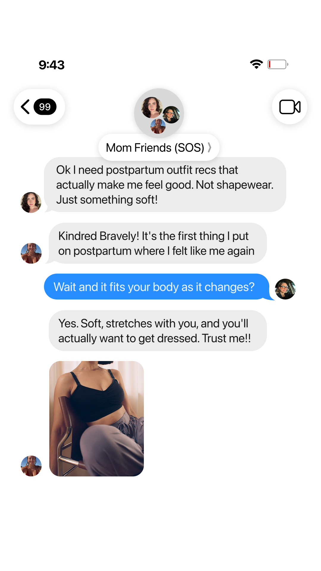 Kindred Bravely Facebook ad
