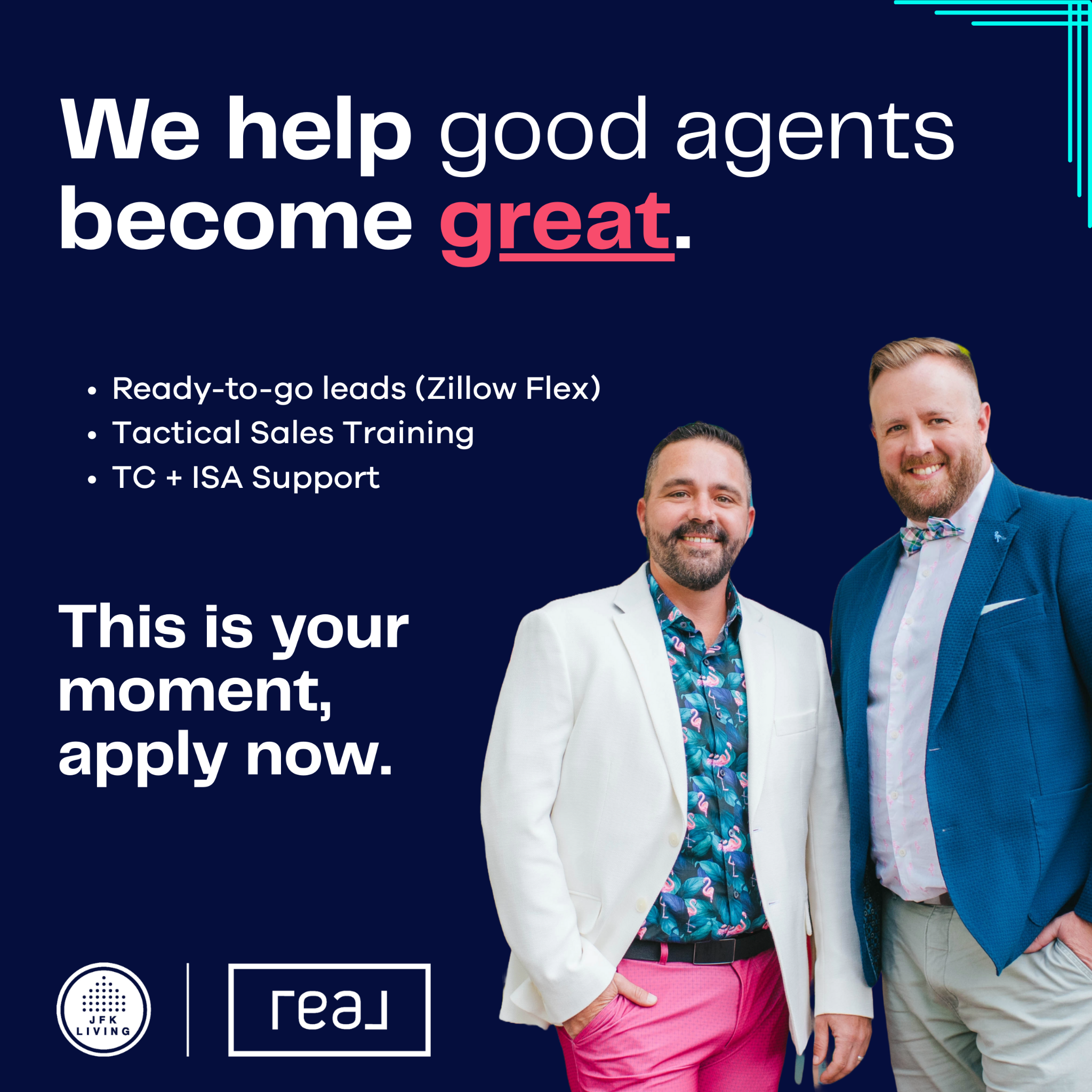 The JFKLiving Team Facebook ad