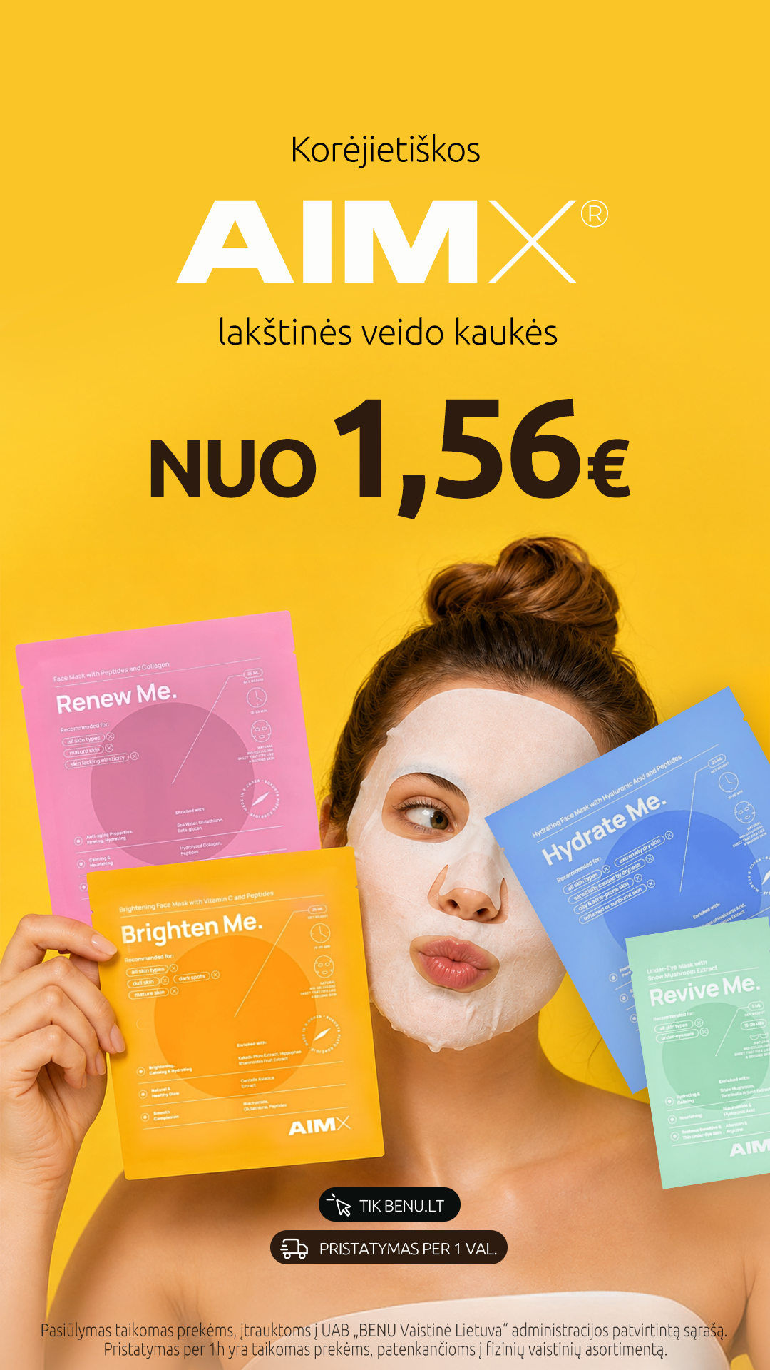 BENU Vaistinė Facebook ad: Apsipirk benu.lt