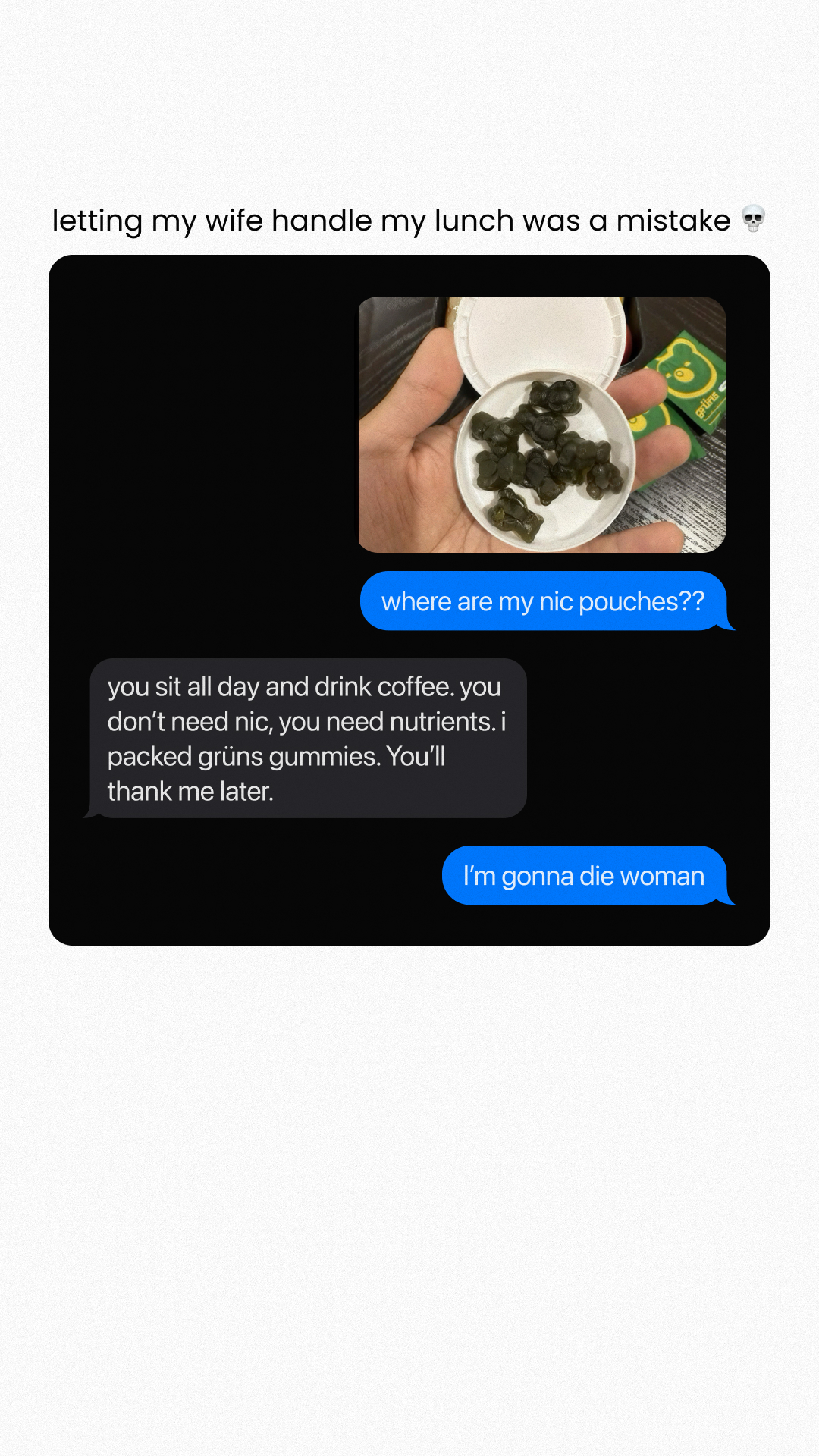 Grüns Facebook ad