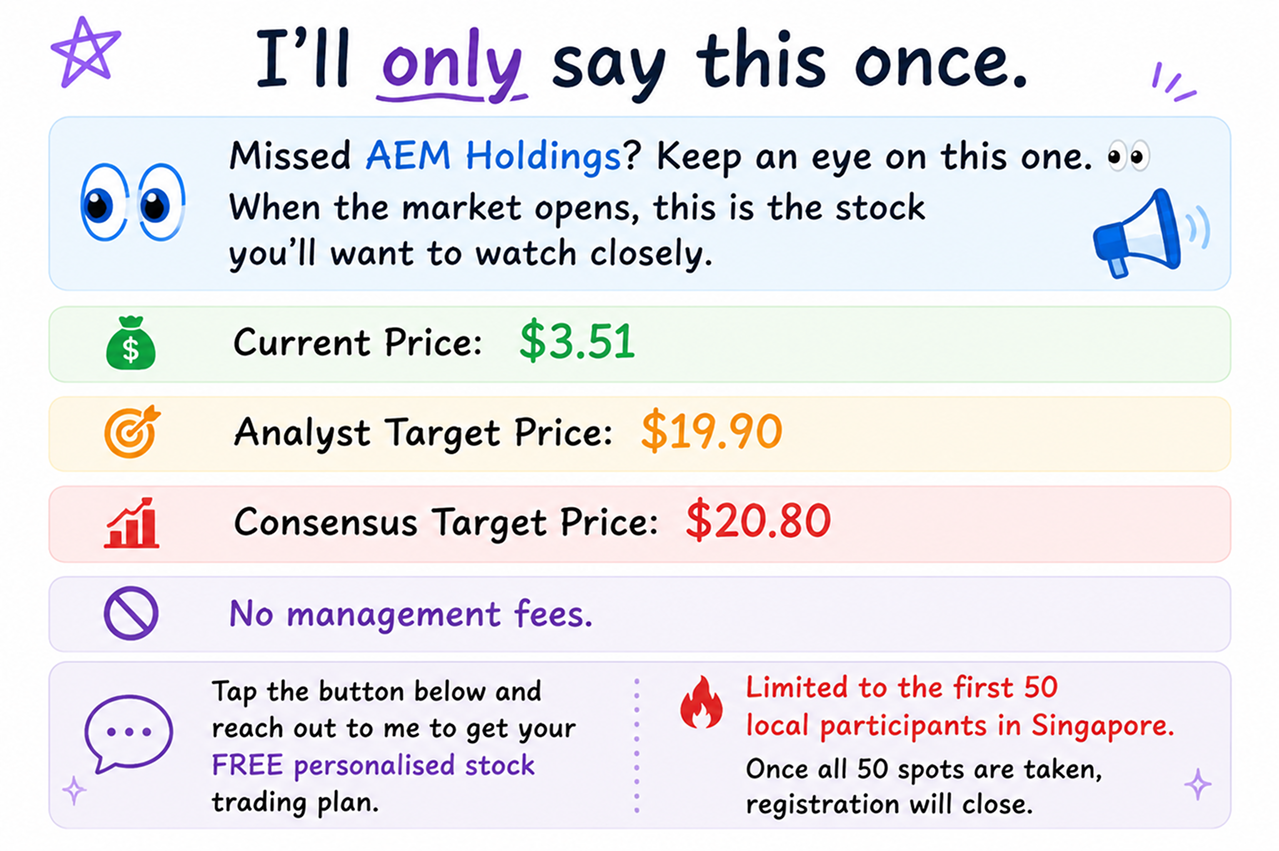 SGX Insight Facebook ad: The opportunity is here, and the market is…