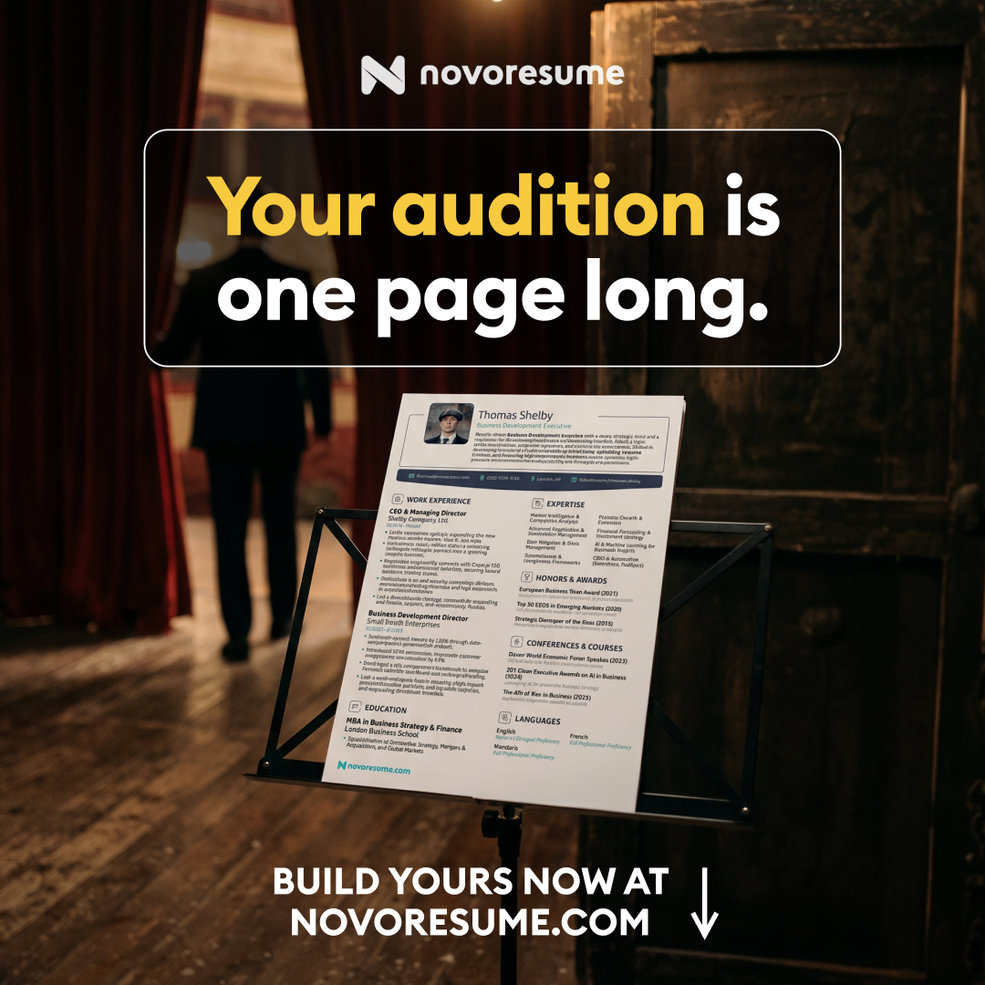 Novorésumé Facebook ad