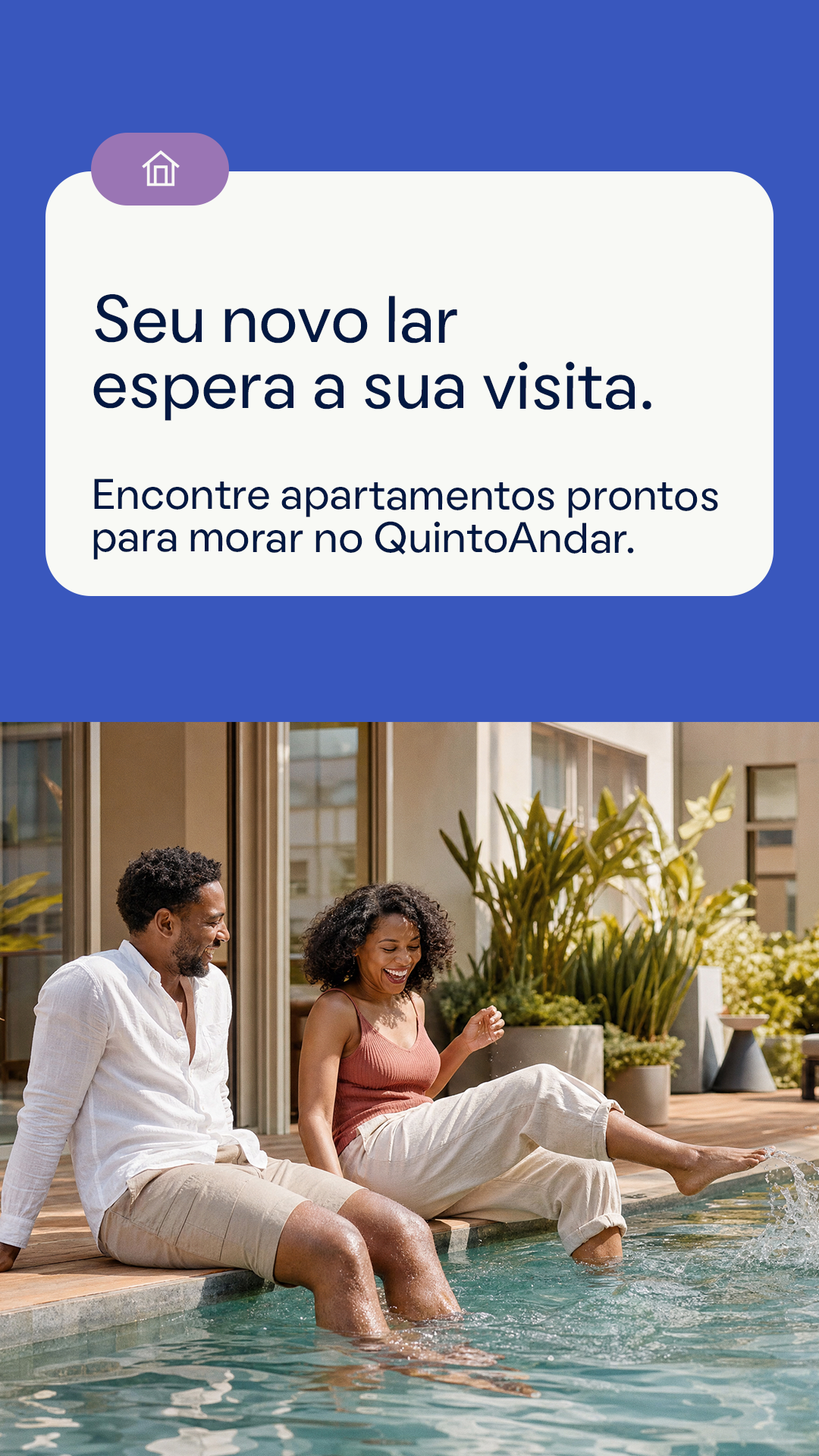 QuintoAndar Facebook ad: Apês Prontos para Morar