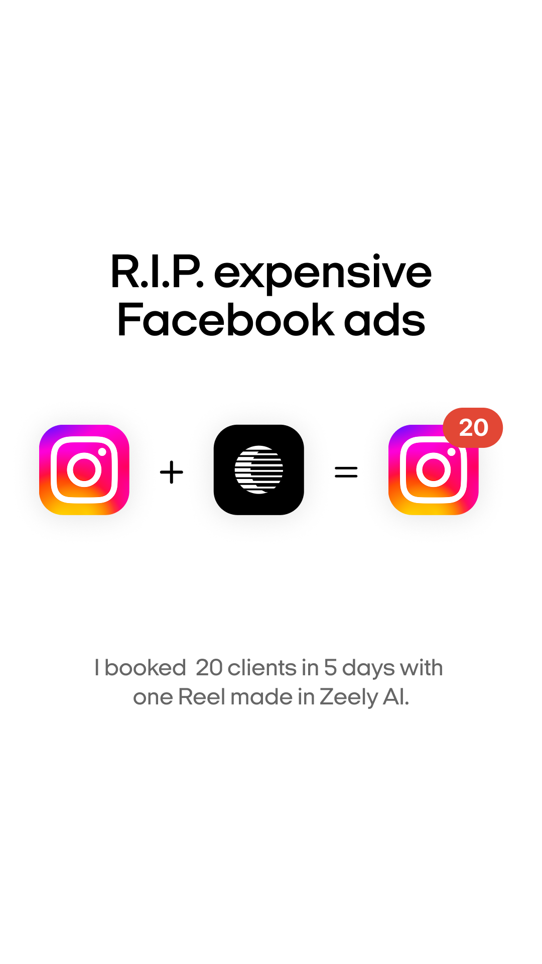 Zeely Facebook ad