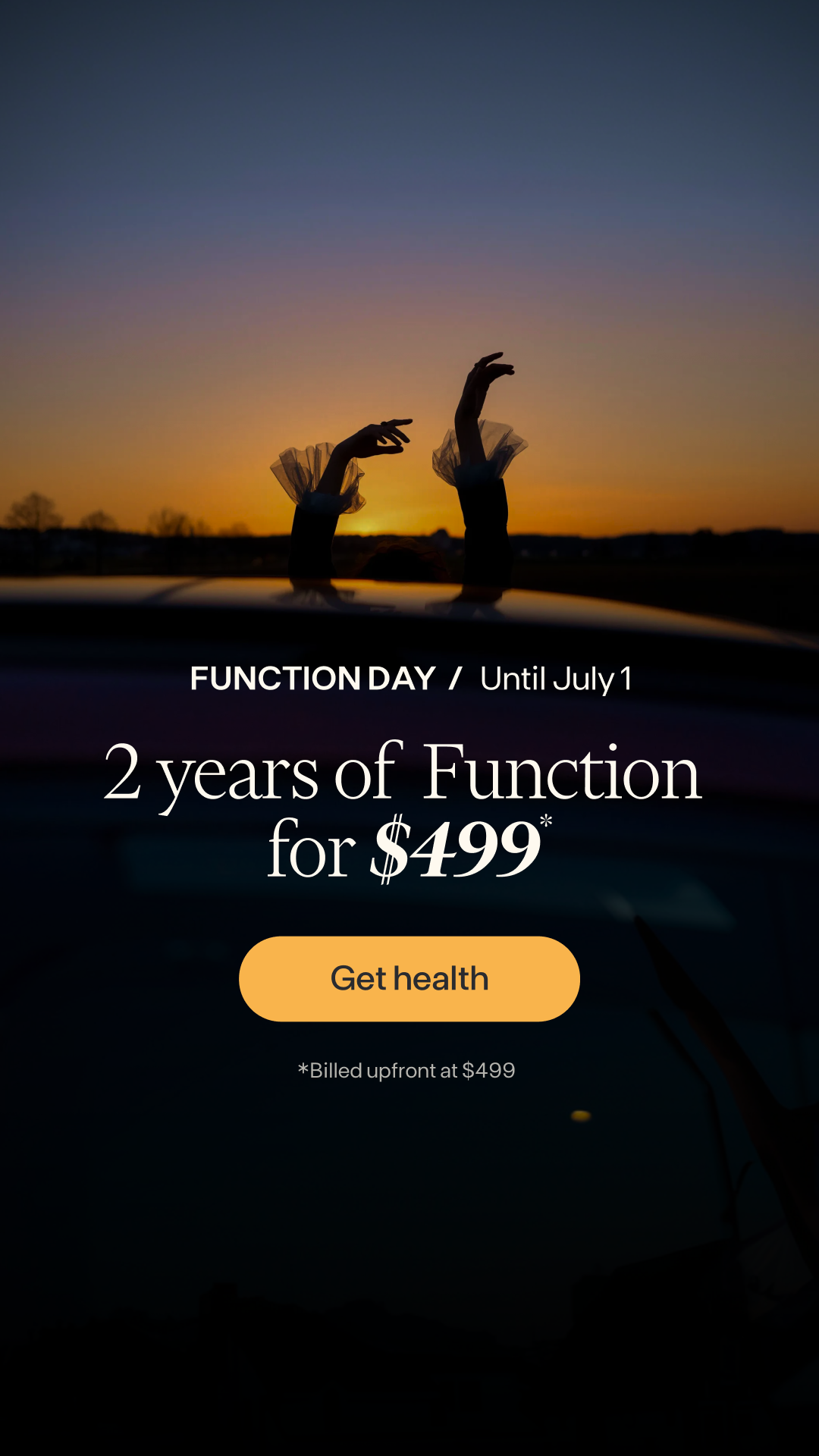 Function Health Facebook ad