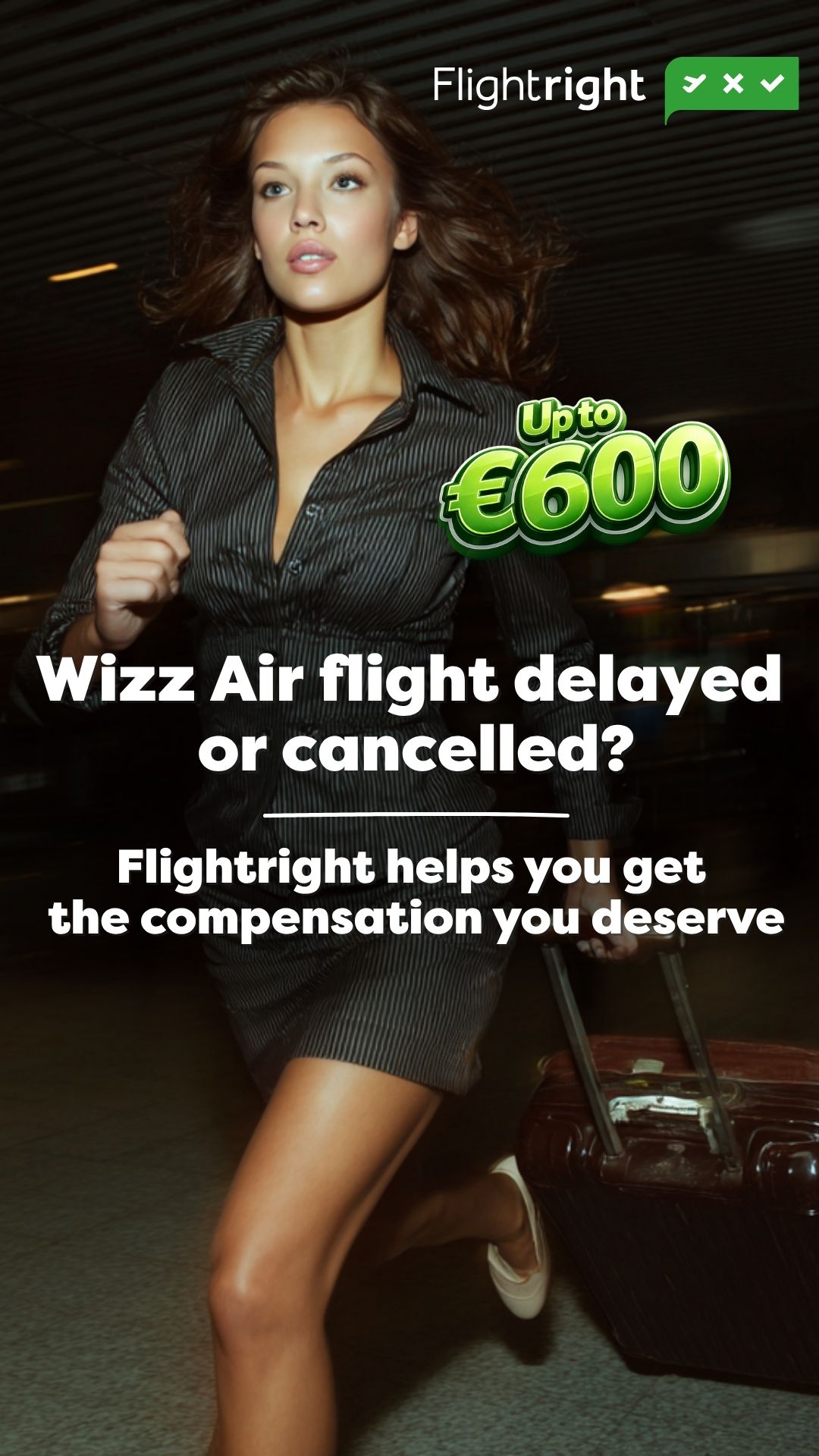 Flightright Facebook ad