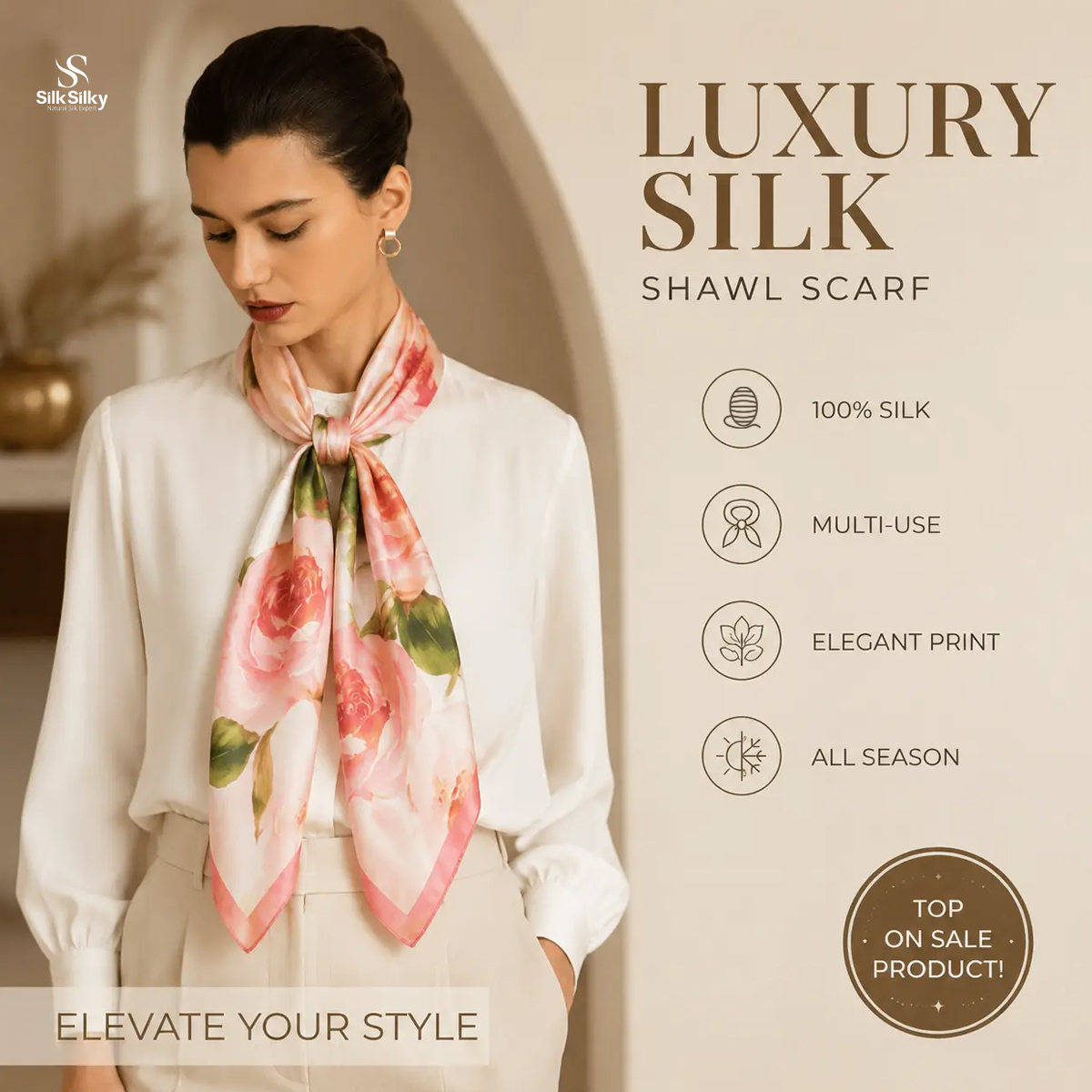 SilkSilky Pajamas Facebook ad