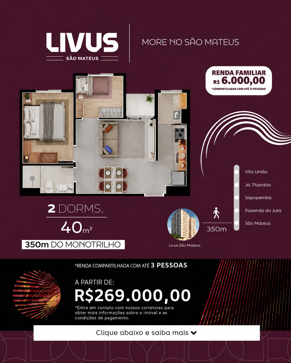 Livus Incorporadora Facebook ad: Sua nova casa com entrada facilitada!