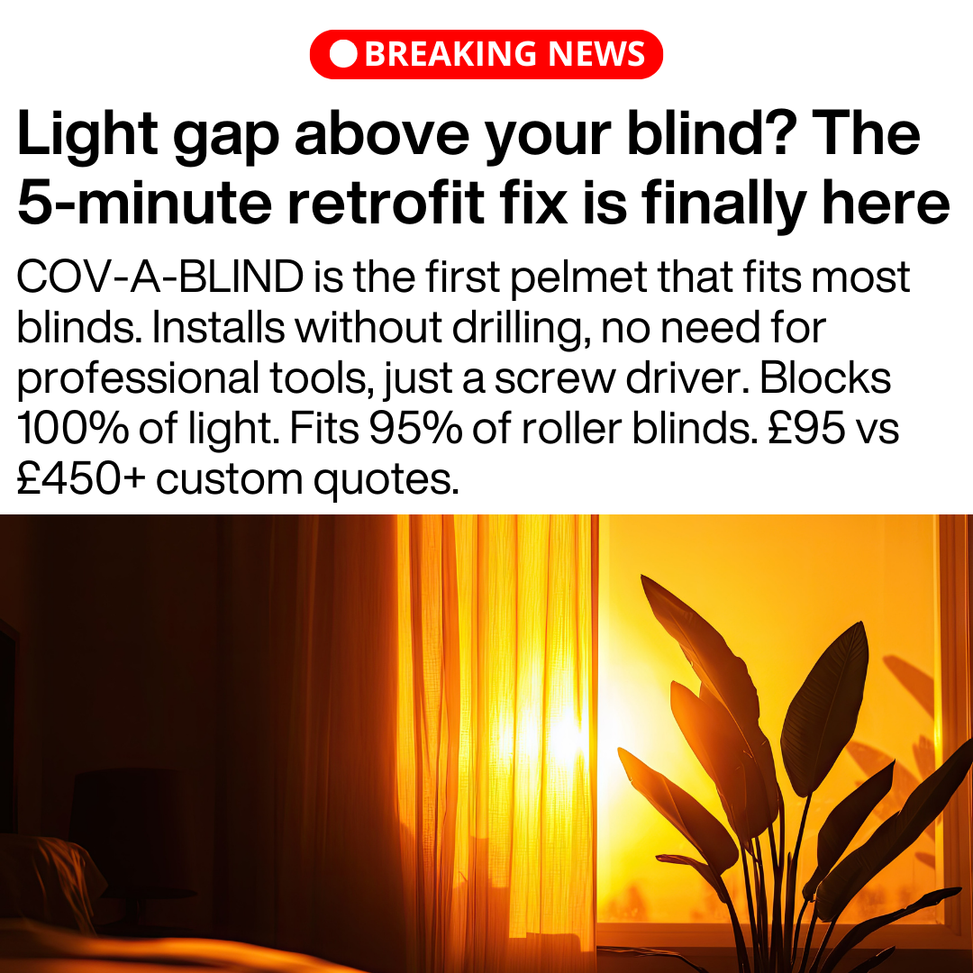 Cov-A-Blind Facebook ad: The finishing touch to any blind