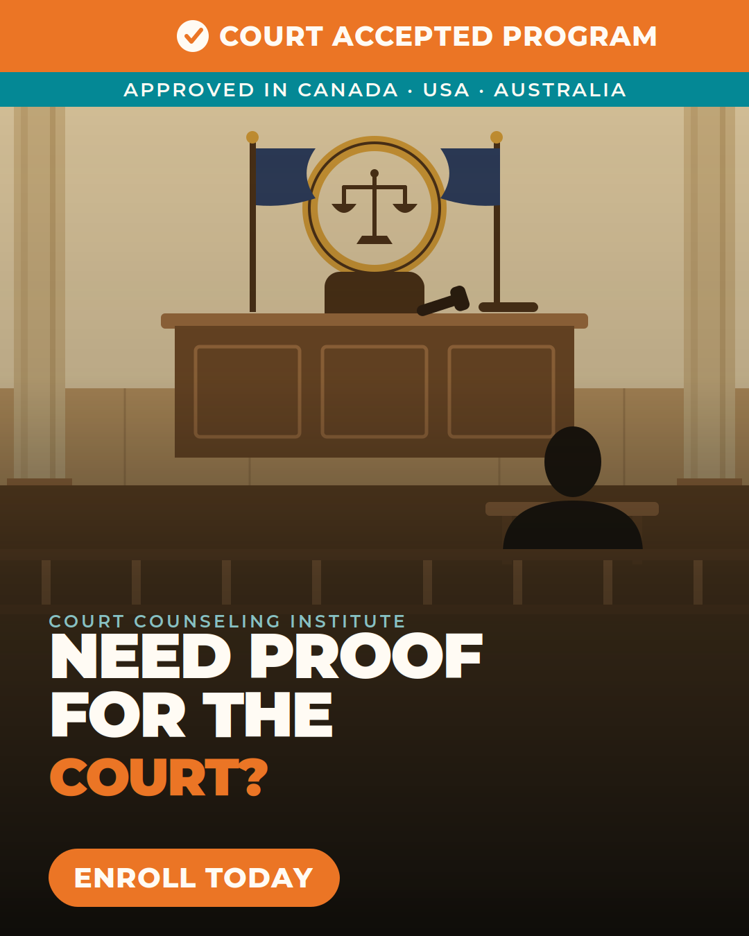 Court Counseling Institute Facebook ad from Jun 16, 2026