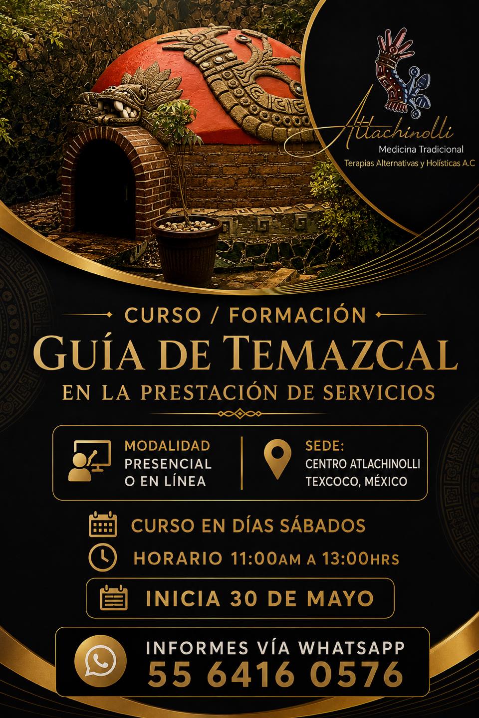 Centro Atlachinolli Texcoco Facebook ad: CURSO/ FORMACIÓN GUÍA DE