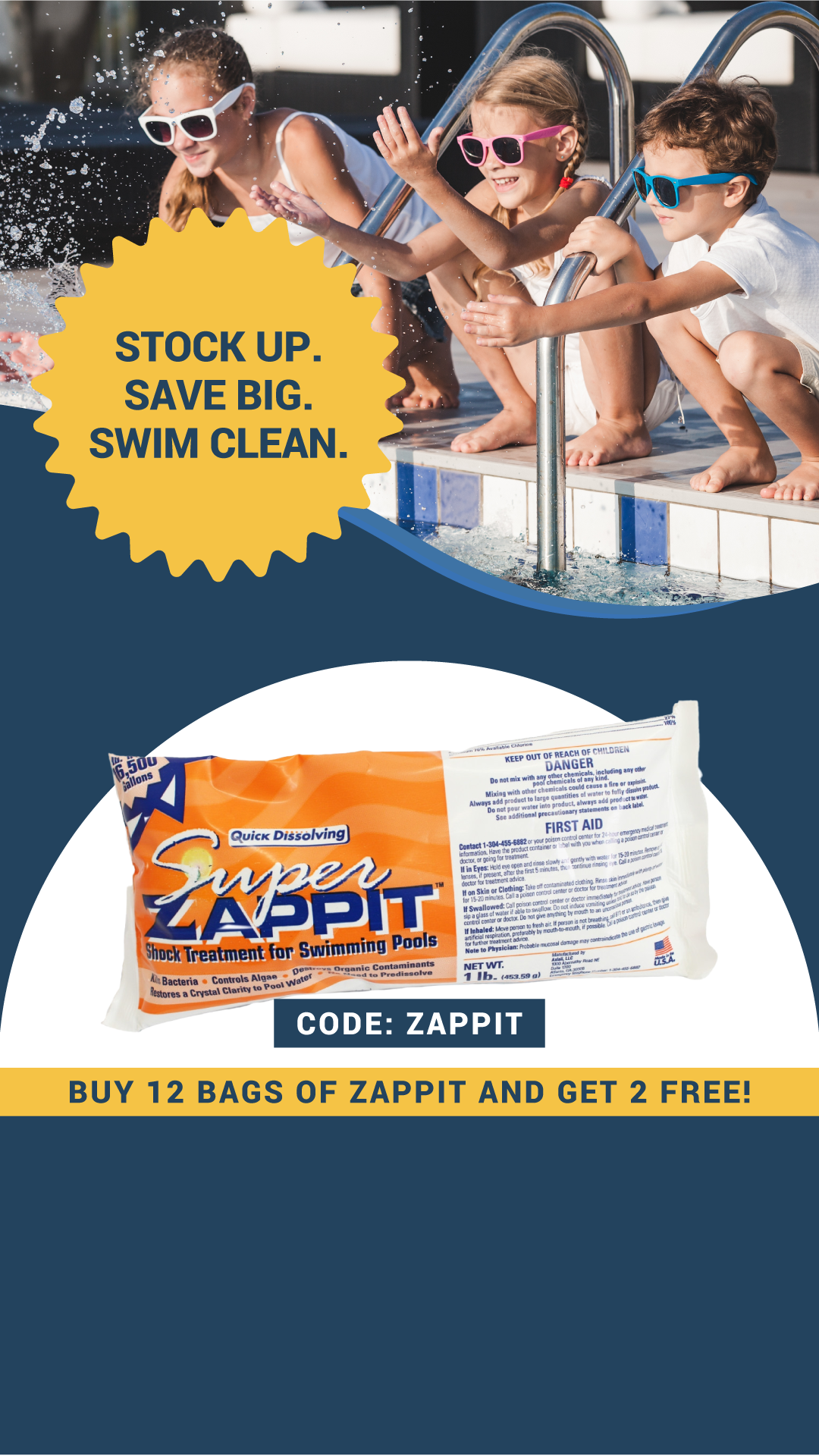 EZ Pool & Spa Supply Facebook ad
