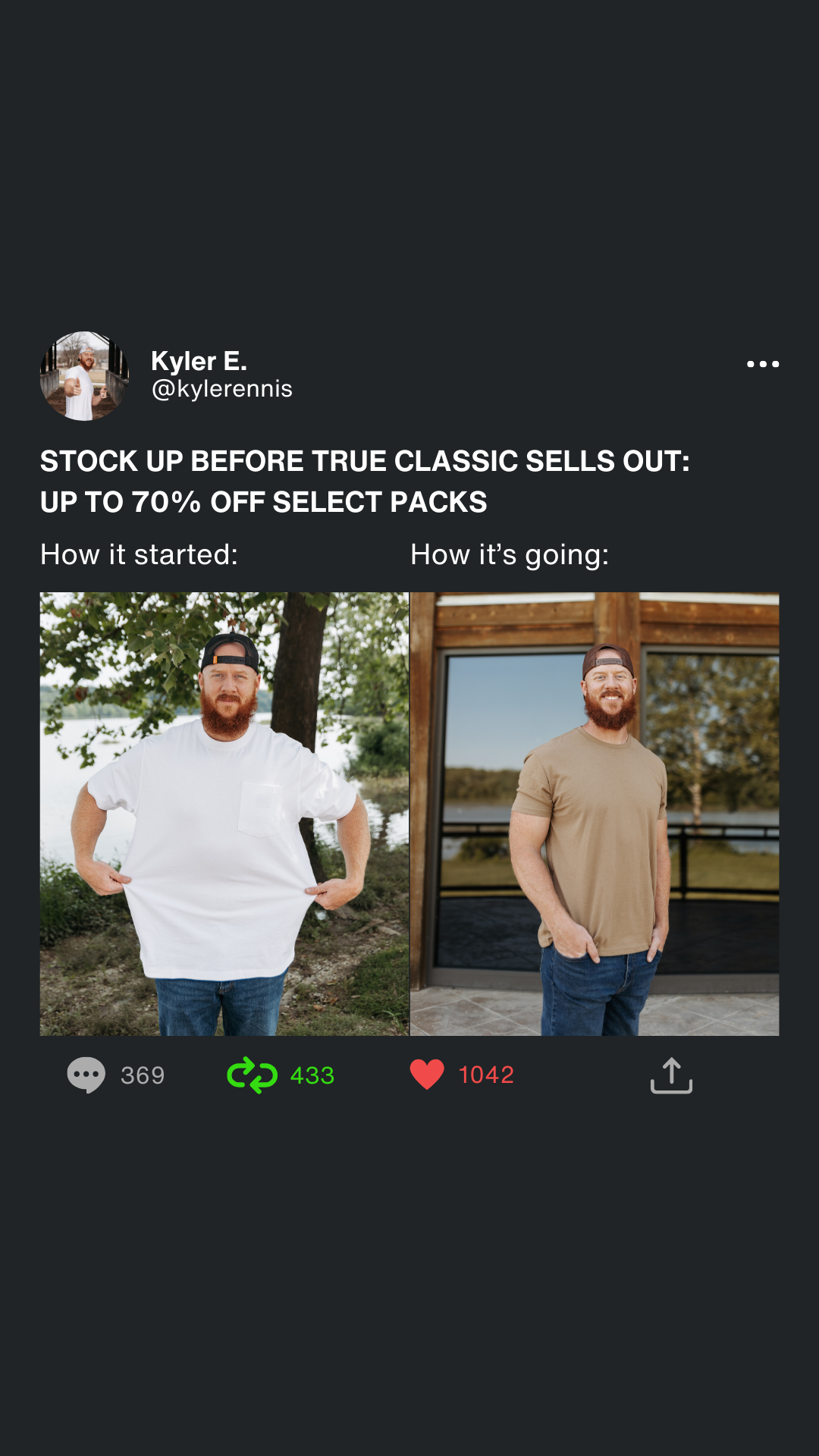 Kyler Ennis Facebook ad