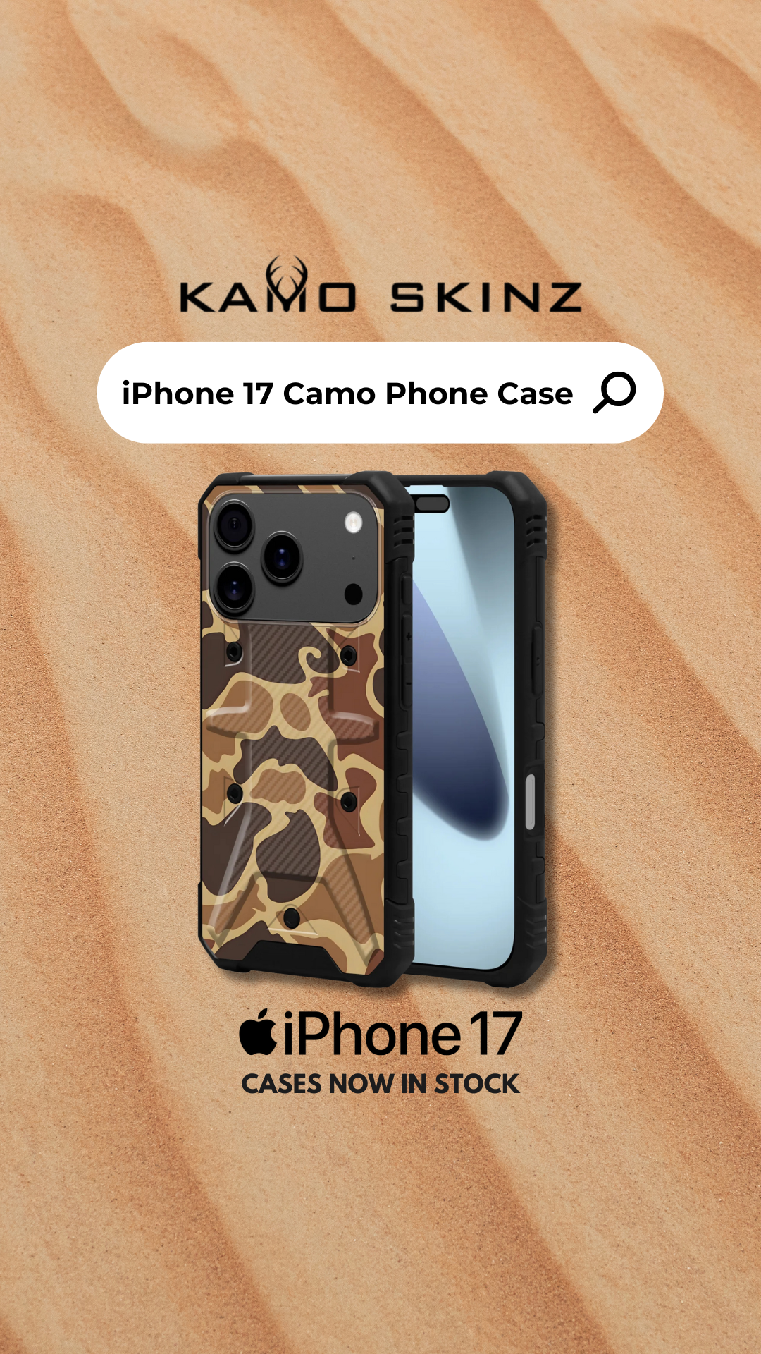 Kamo Skinz Facebook ad: iPhone & Android Camo Phone Cases