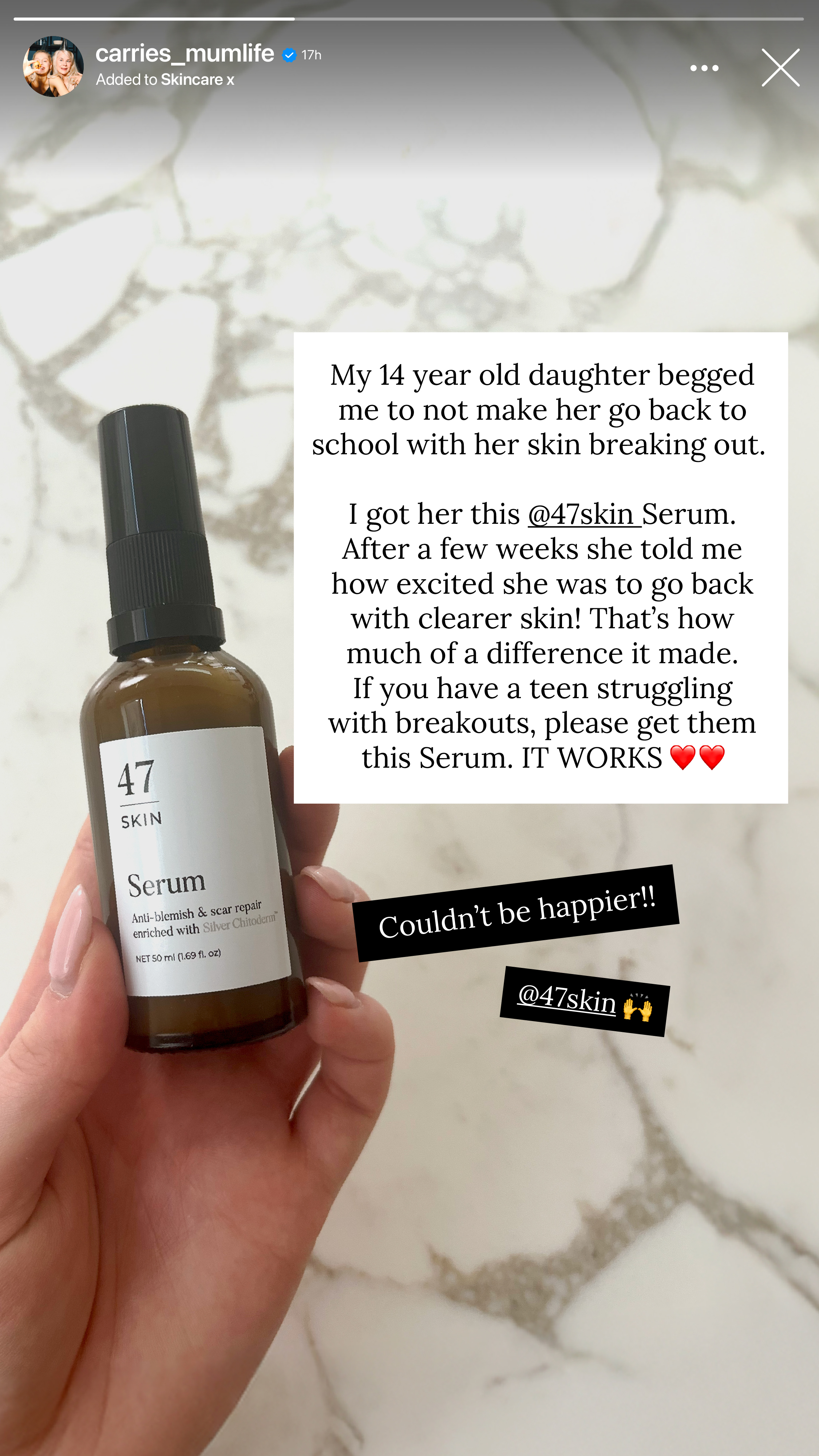 47Skin Facebook ad