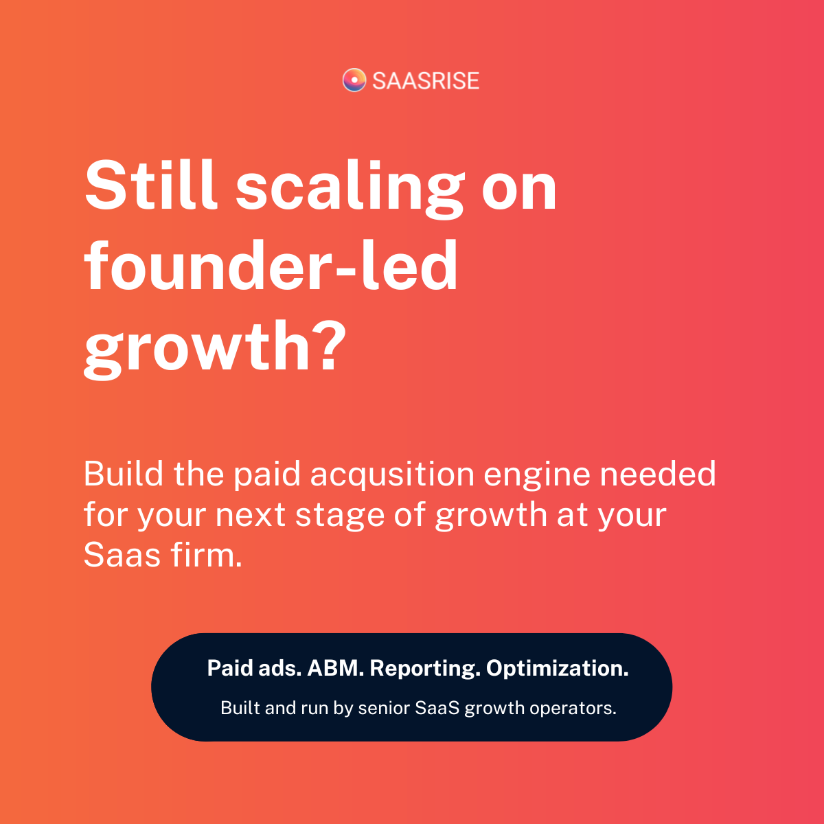 SaasRise Facebook ad