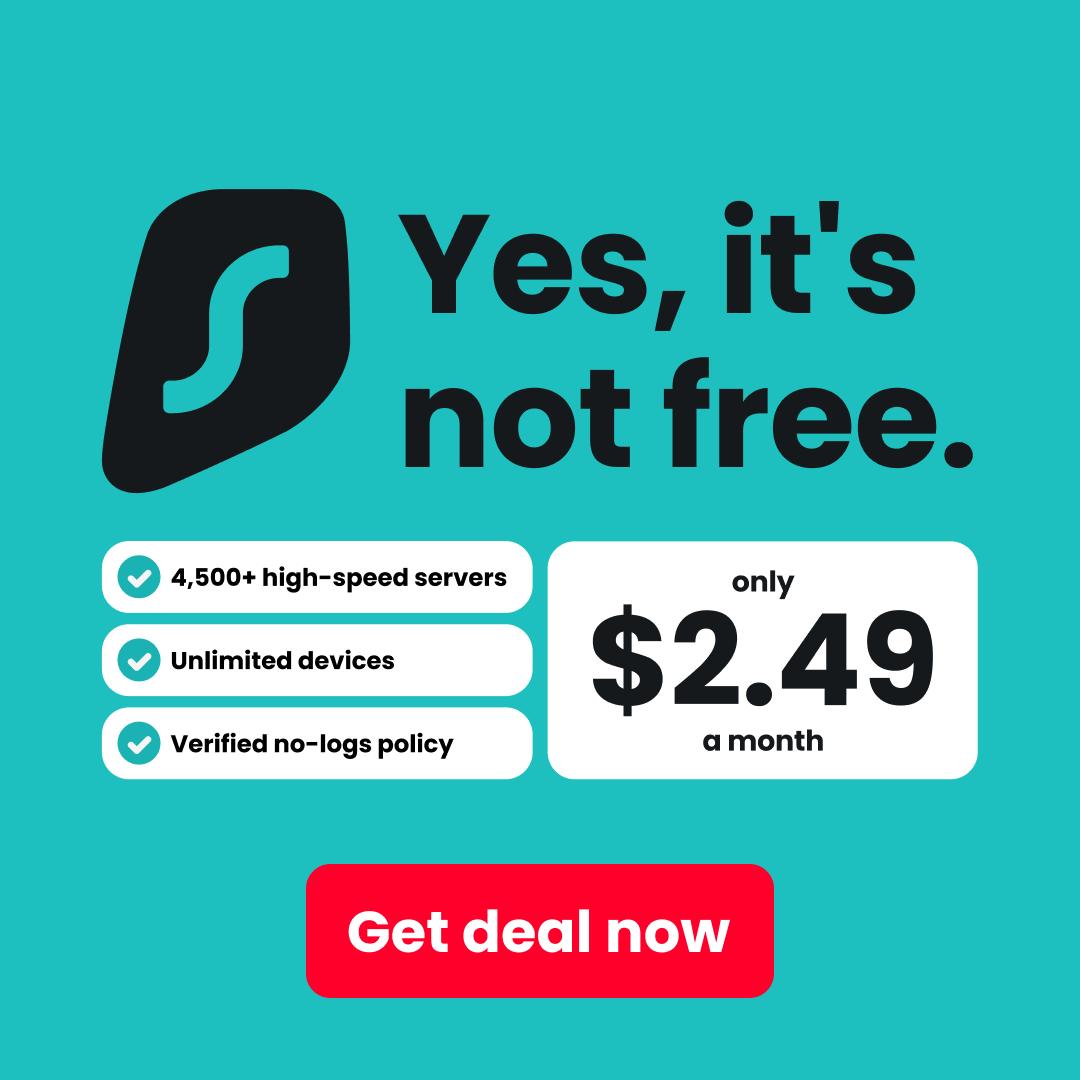 Surfshark Facebook ad