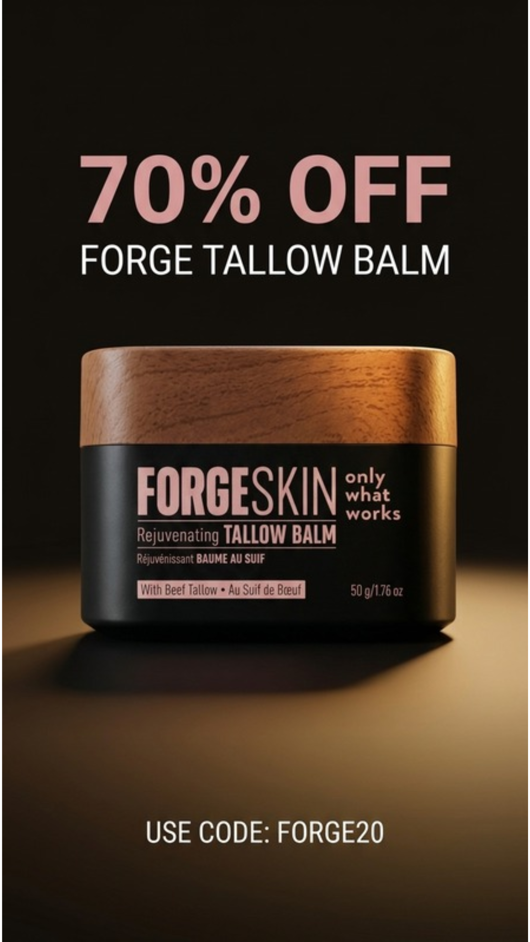 Forge Men Facebook ad
