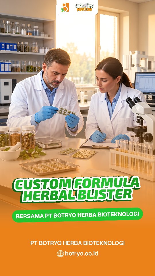 Botryo Herba Bioteknologi Facebook ad: Wujudkan Produk Herbal Impian dengan Formula Sesuai Brand…
