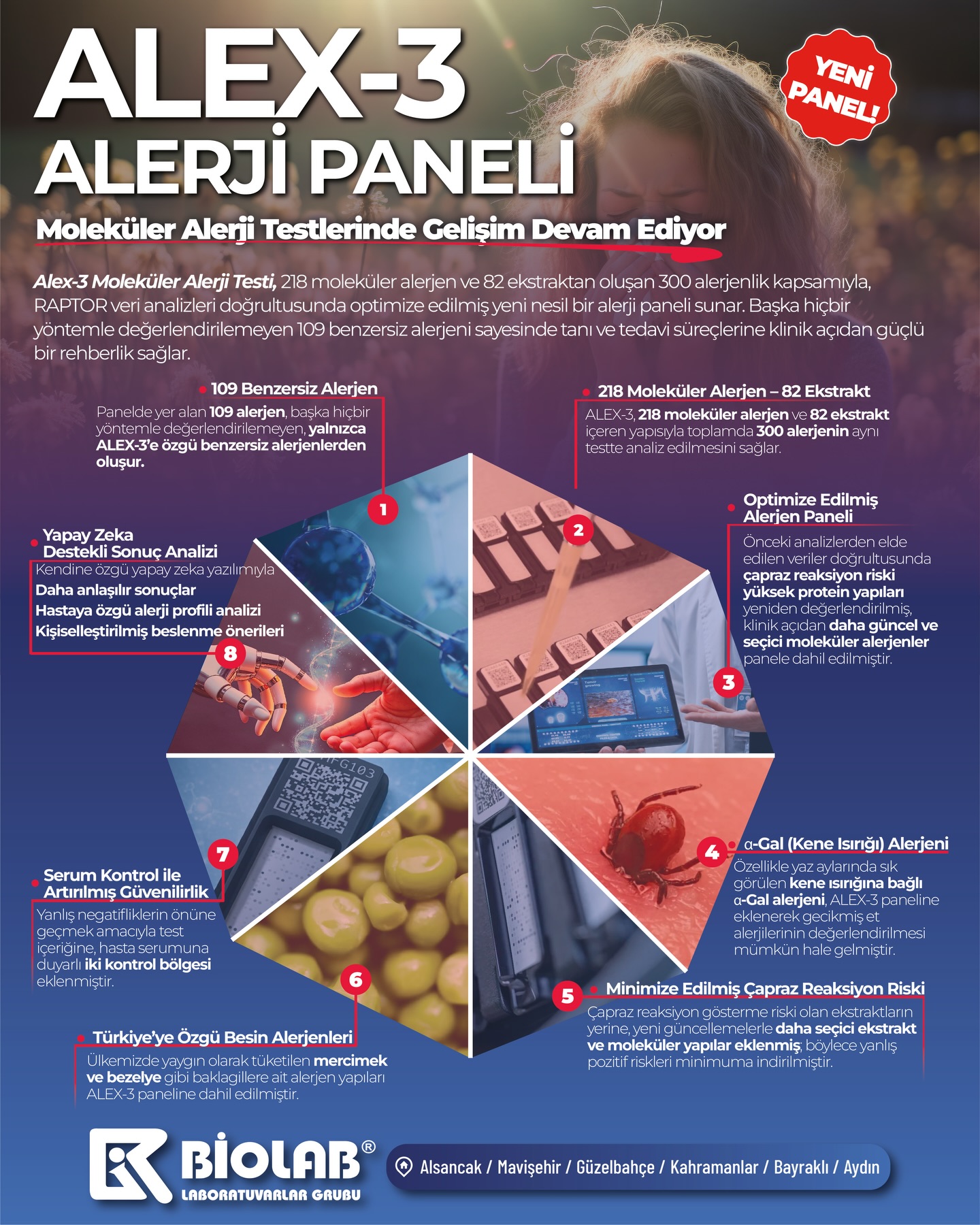 Biolab Laboratuvarlar Grubu Facebook ad: Alex-3 Alerji Paneli Biolab Laboratuvarlar Grubu’nda!